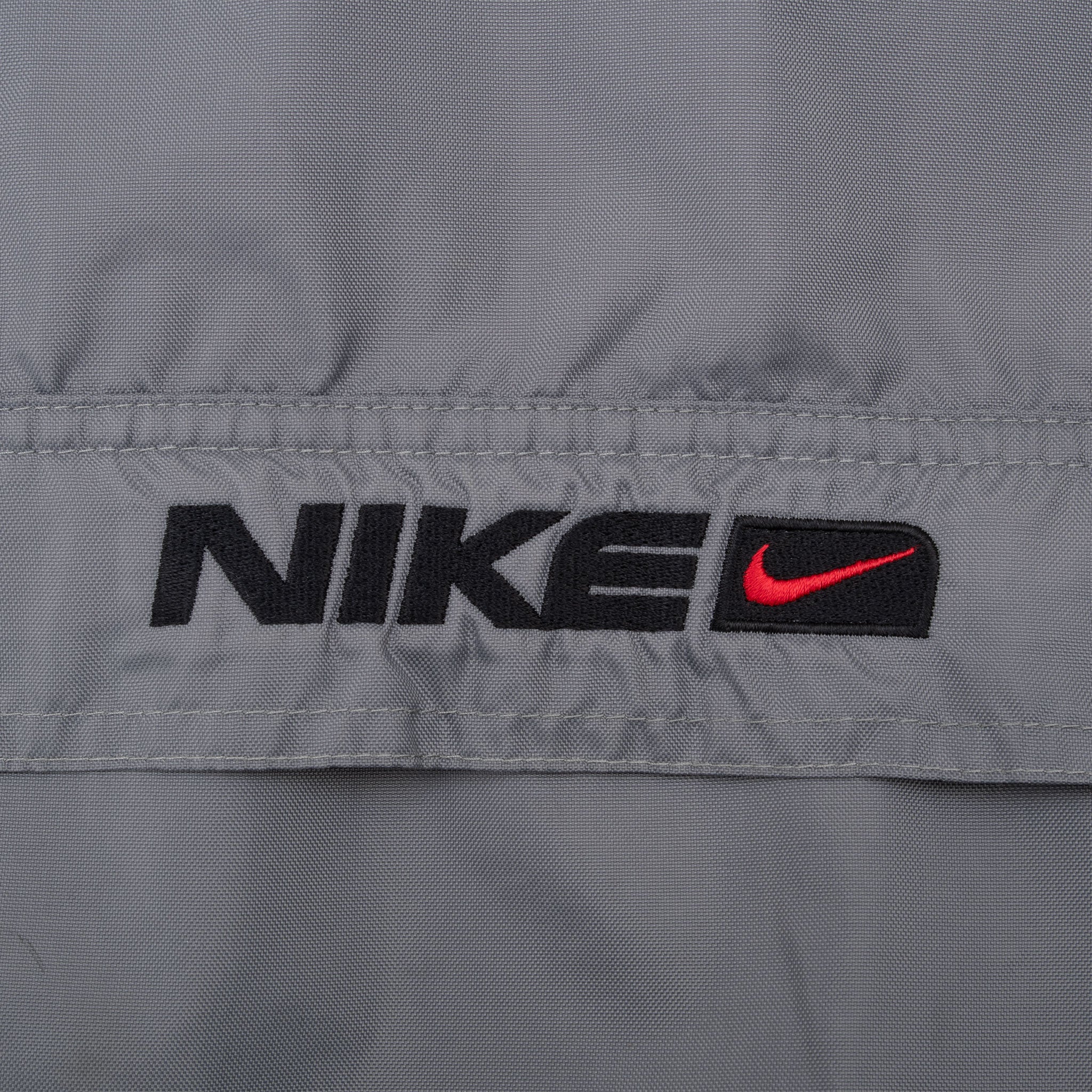 Vintage Nike Center Swoosh Grey Pullover Windbreaker Jacket 2000S Size XL