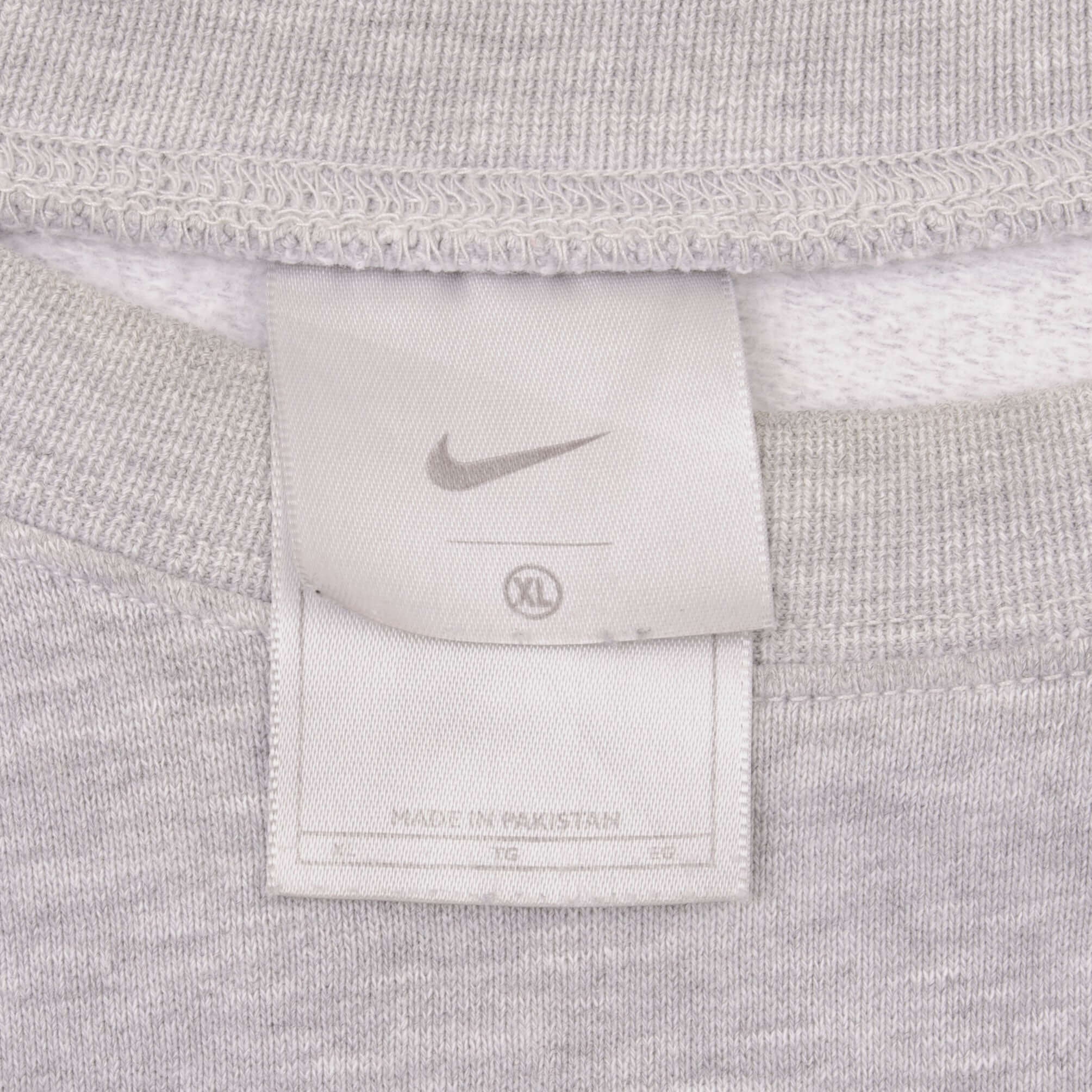 Vintage Nike Spellout Swoosh Grey Crewneck Sweatshirt 2000S Size XL