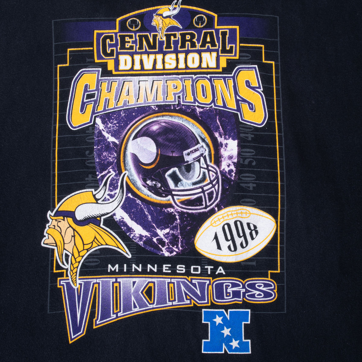 Minnesota Vikings 1998 Central Division Champions front graphic