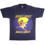 Vintage Looney Tune Speedy Gonzales "Arriba ! Arriba ! Andale !! Andale !! Tee Shirt 1998 Size Medium Made In USA.