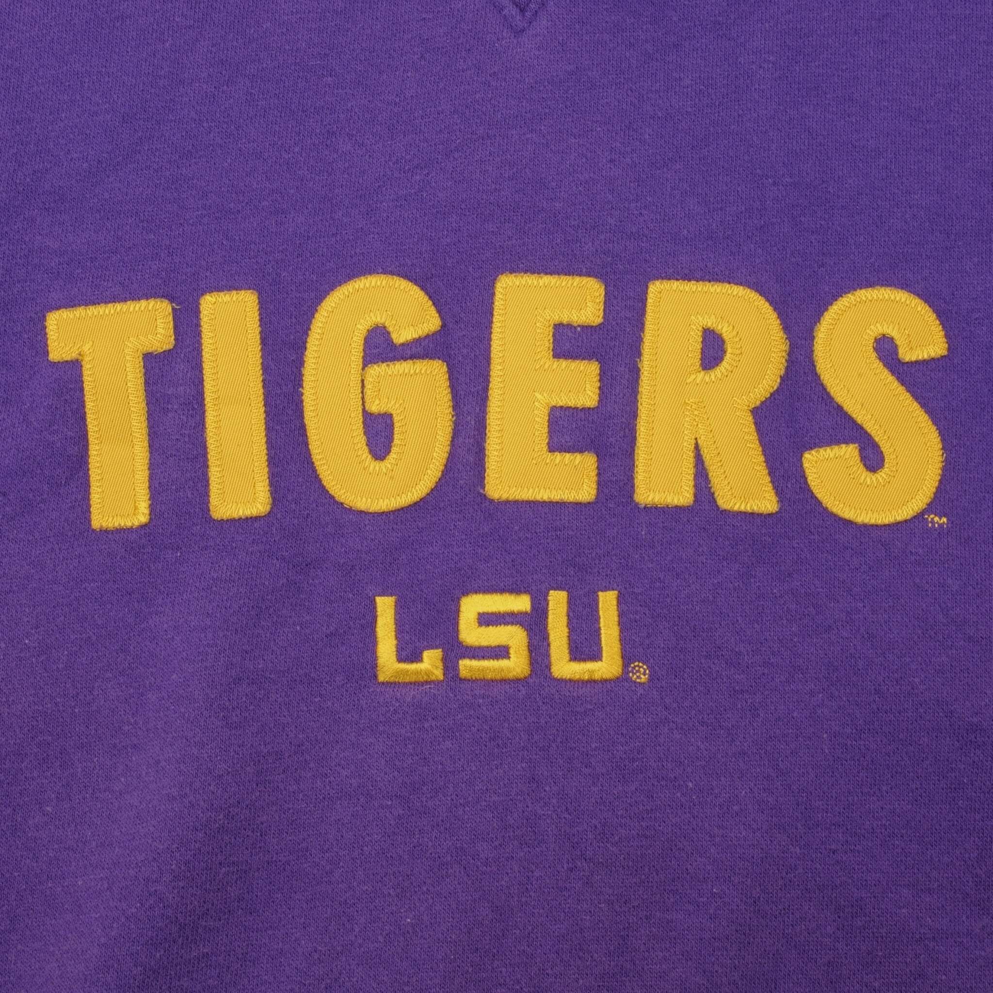 Vintage Nike Louisiana State University Tigers Crewneck Sweatshirt 2000S Size XL