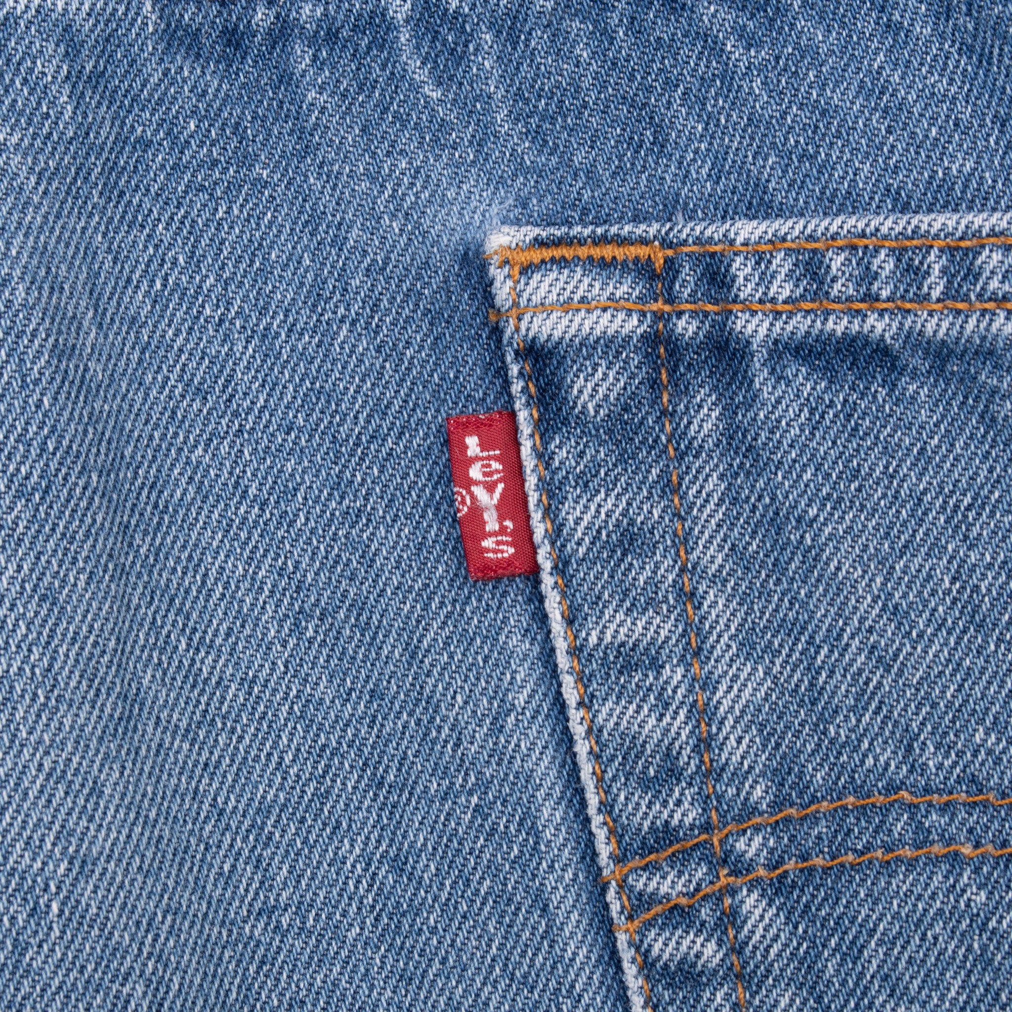 VINTAGE LEVIS 501 INDIGO BLUE JEANS 1990S SIZE 43X29