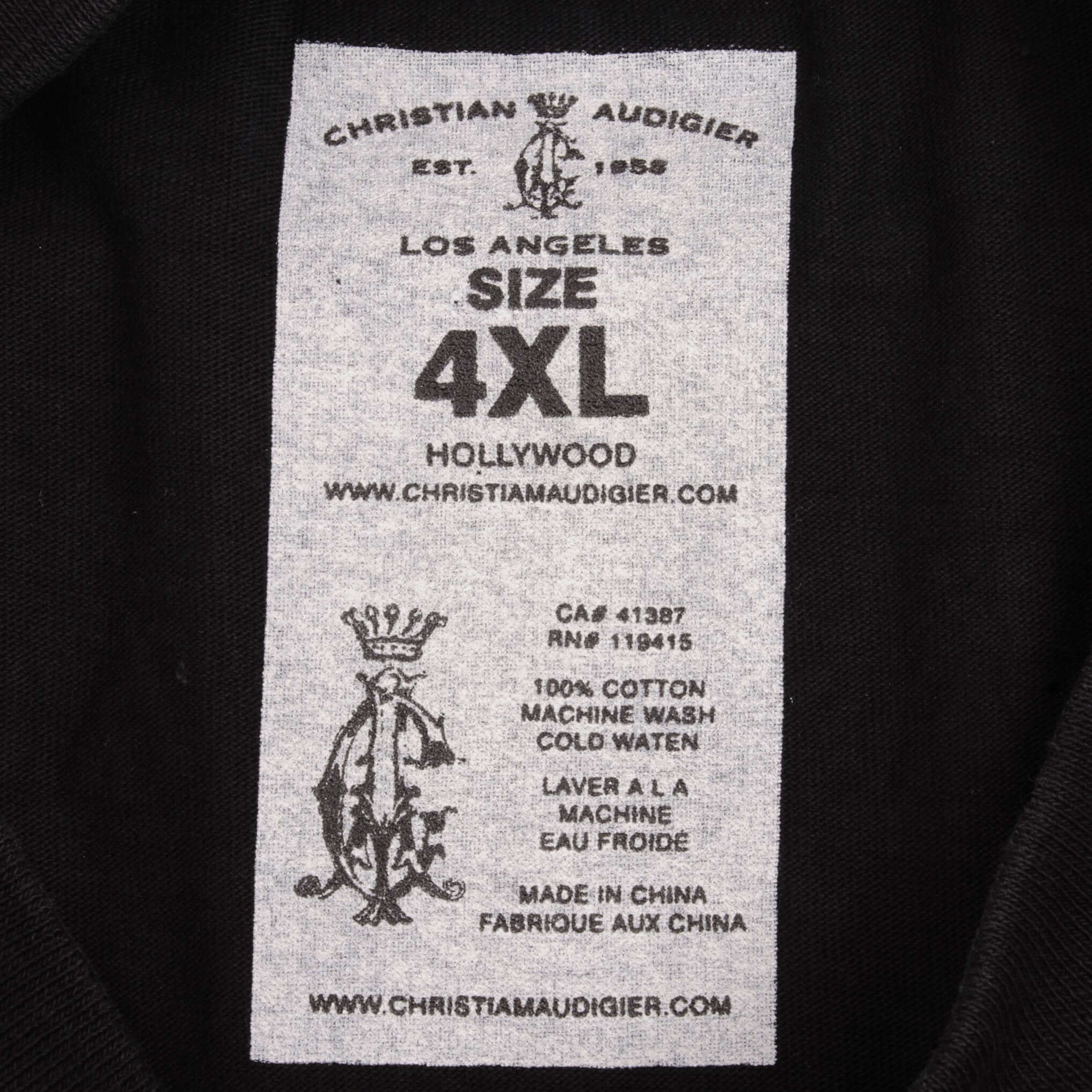 Vintage Christian Audiger Los Angeles Tee Shirt 2000S Size 4XL