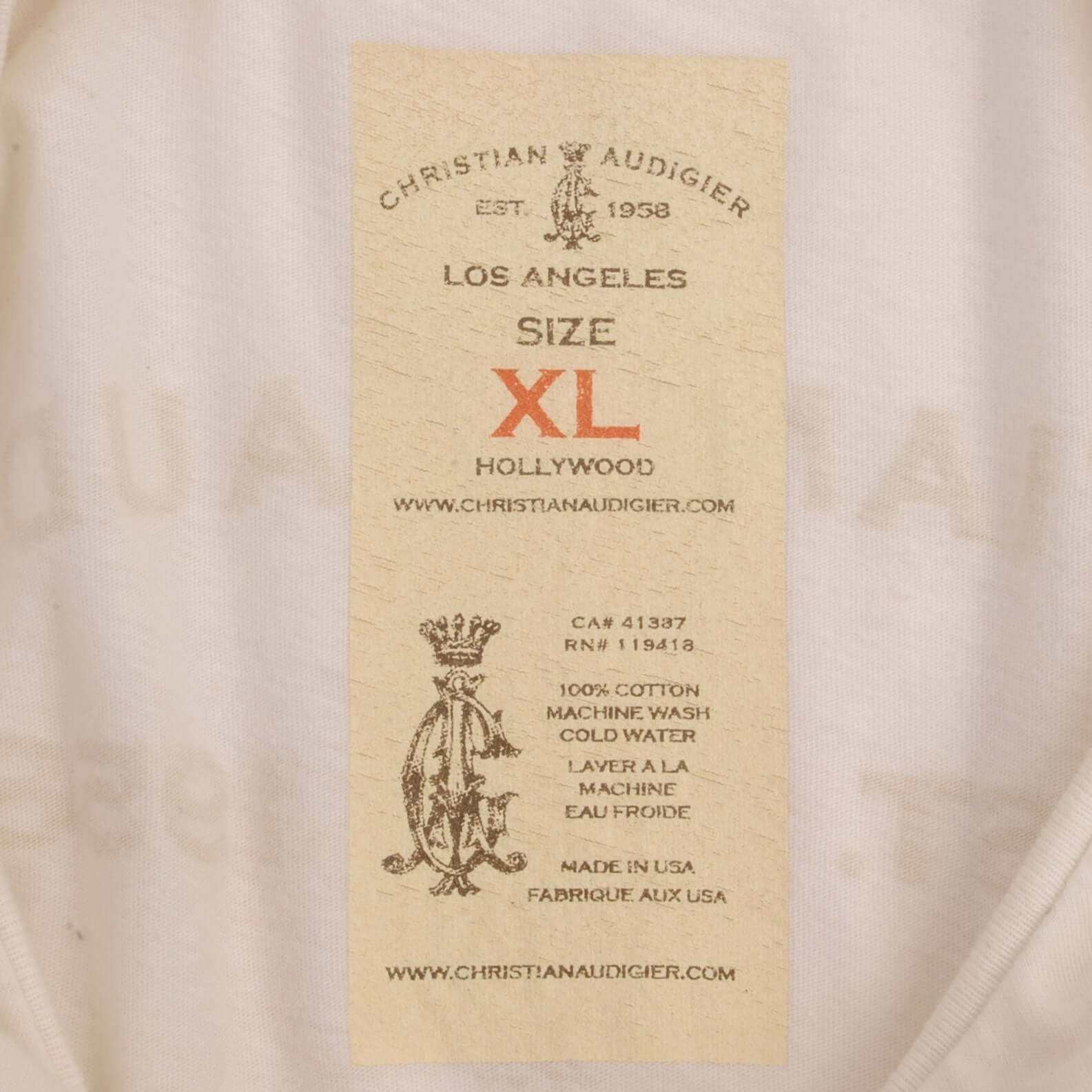 Vintage Christian Audiger All Over Print Tee Shirt 2000S Size Large Made In USA