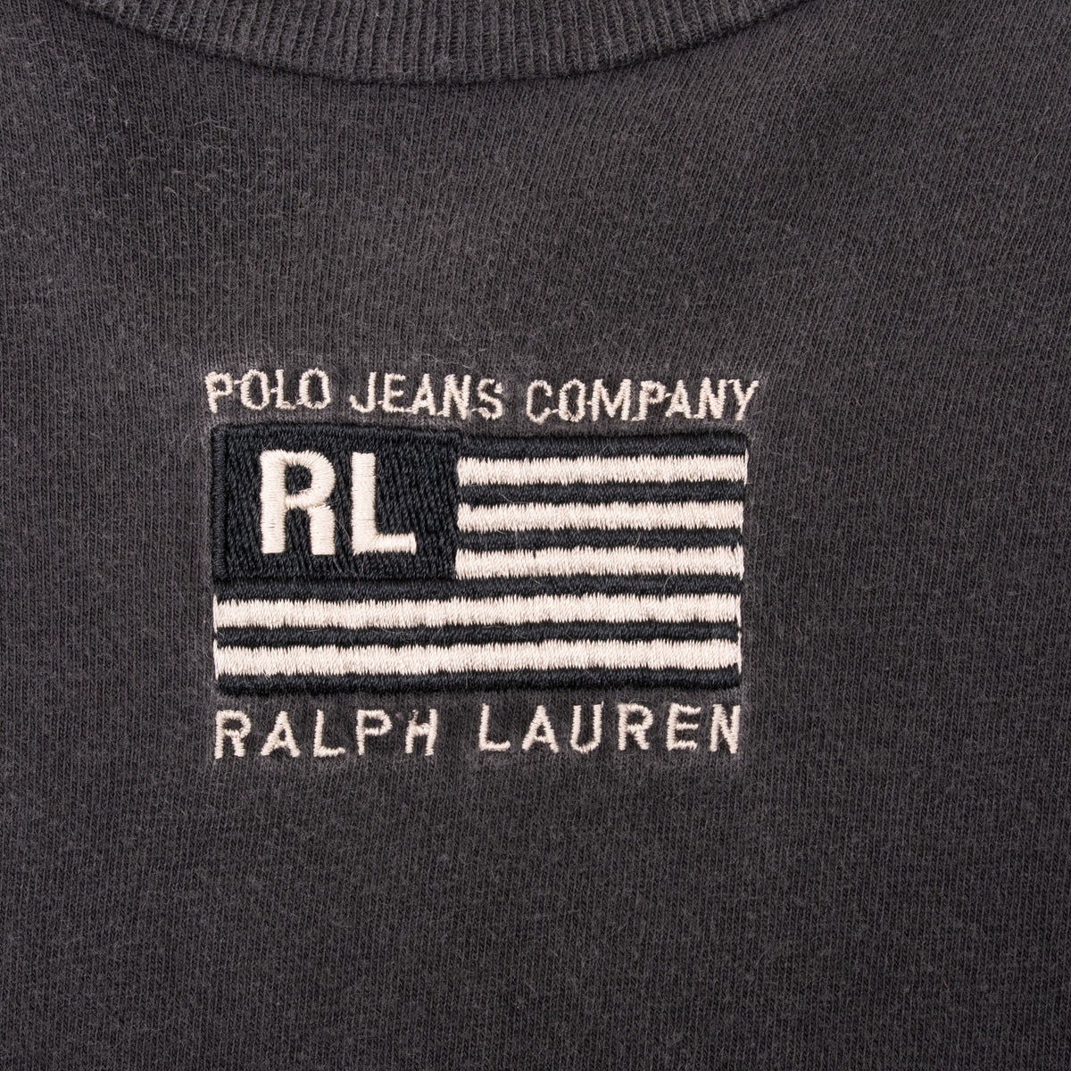 Polo Jeans Company RL flag logo embroidered on the chest