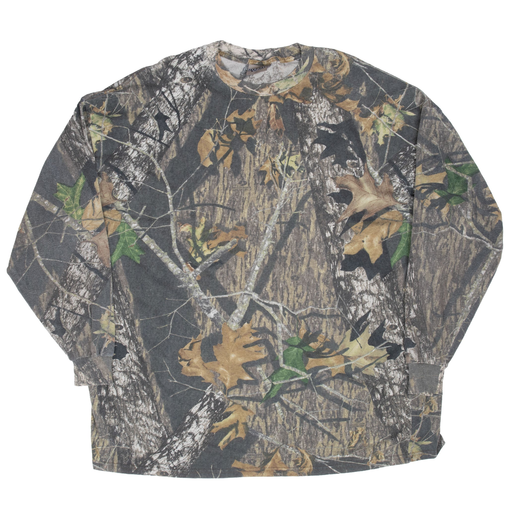 Vintage Hunting Mossy Oak Break Up Infinity Camo Long Sleeve Pocket Tee Shirt Size 3XL