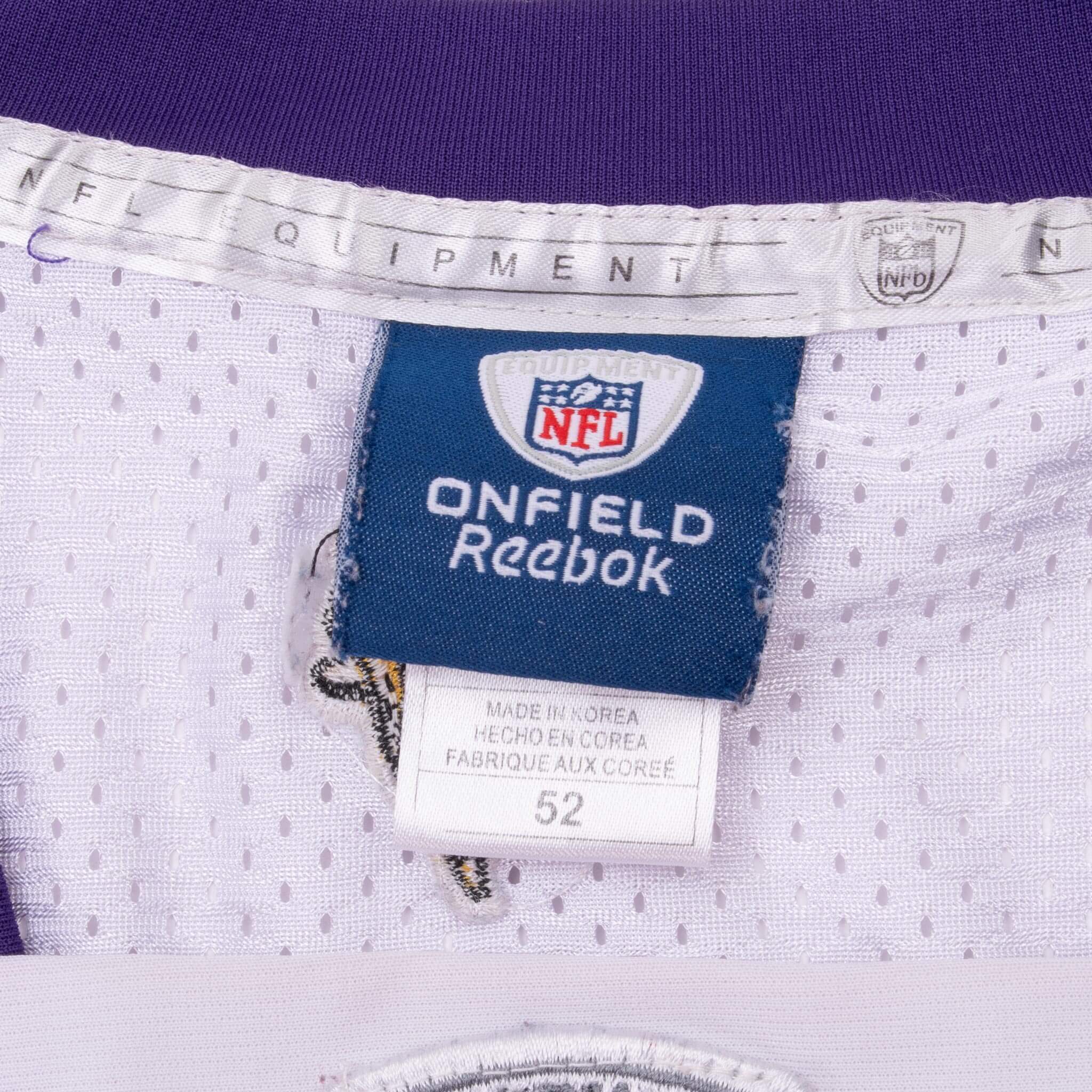 Vintage Nfl Minnesota Vikings Brett Favre #4 Reebok Jersey 2000S Size 52