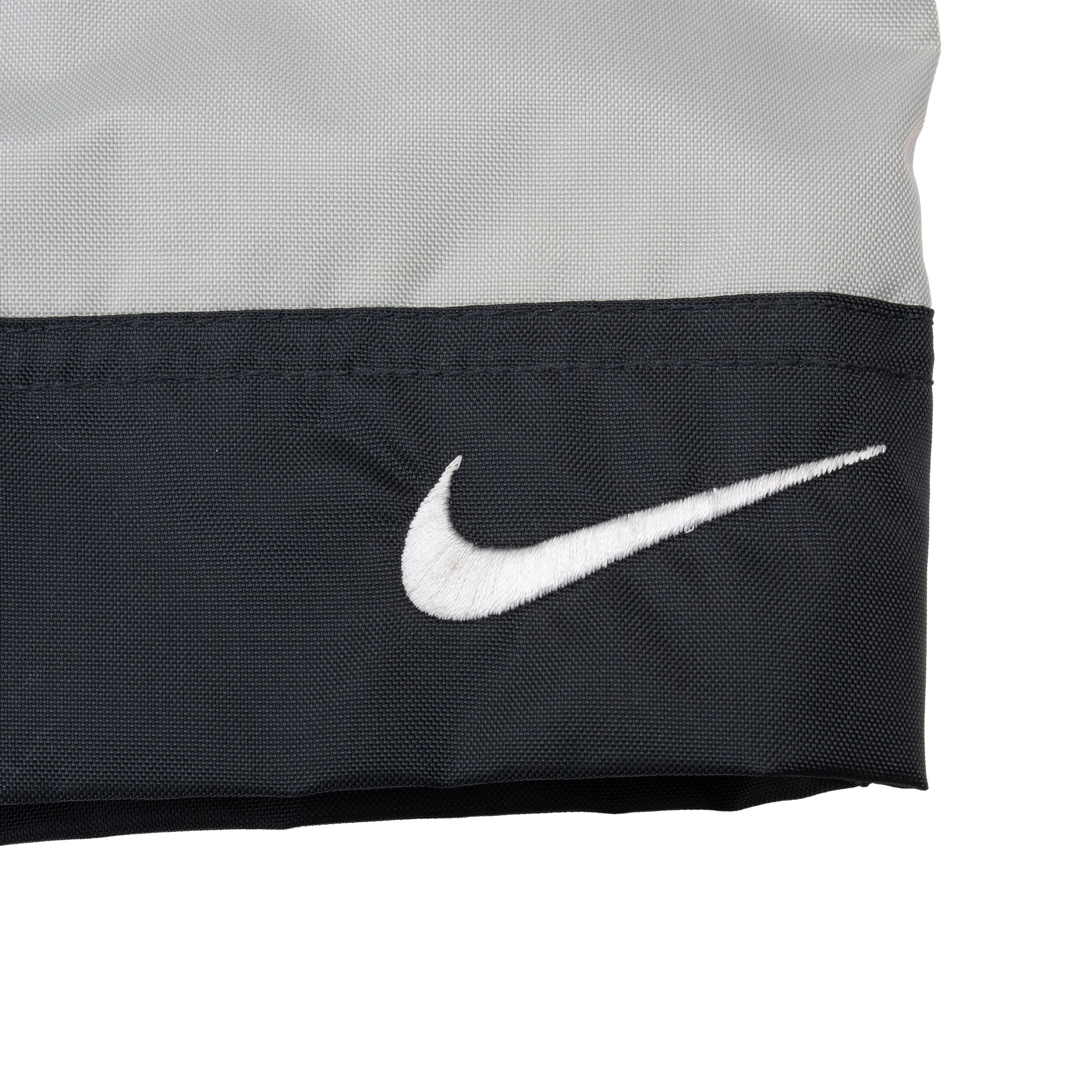 Vintage Nike Swoosh Black Grey Hooded Windbreaker Jacket 2000S Size Large