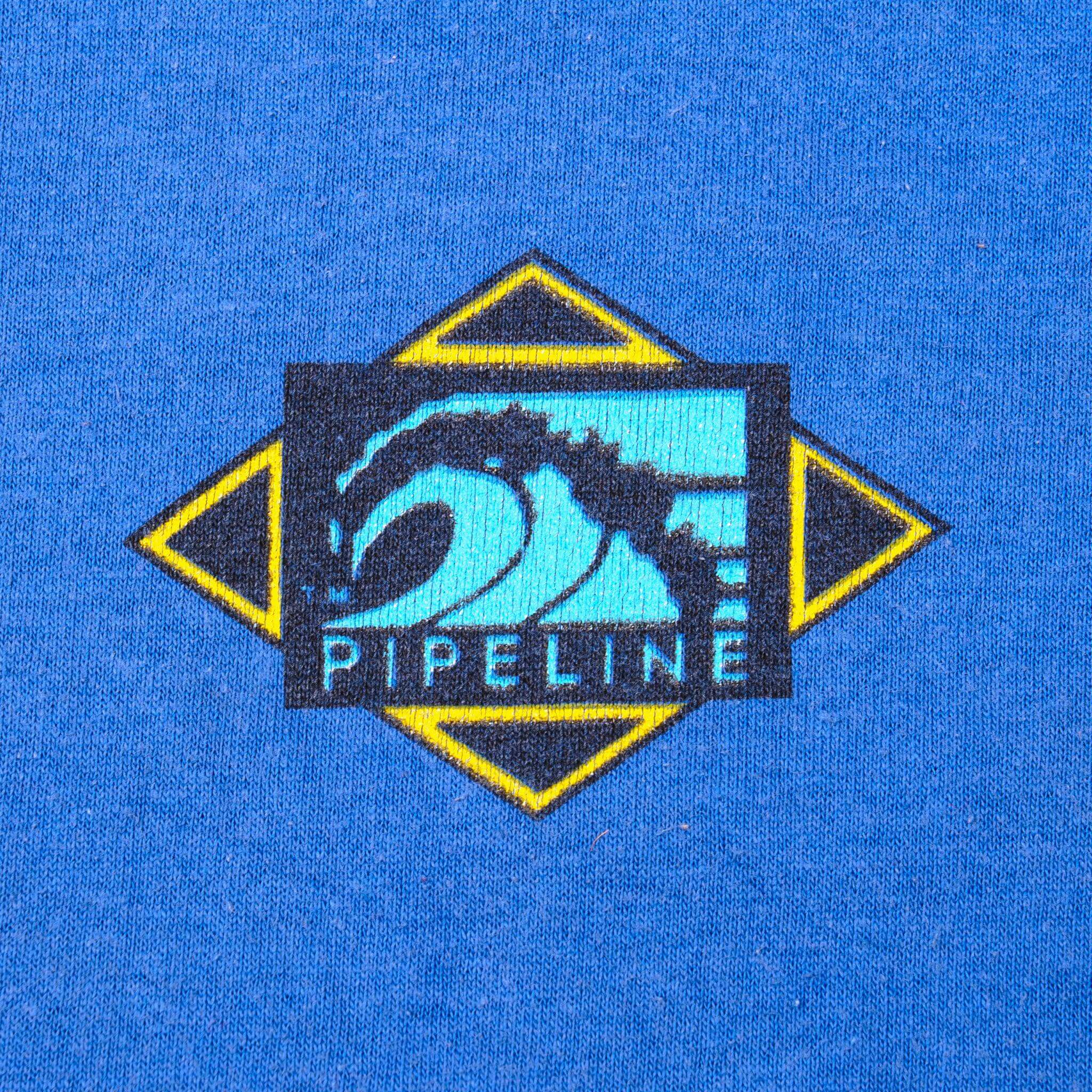 VINTAGE PIPELINE SURF TEE SHIRT SIZE LARGE MADE IN USA 1980s