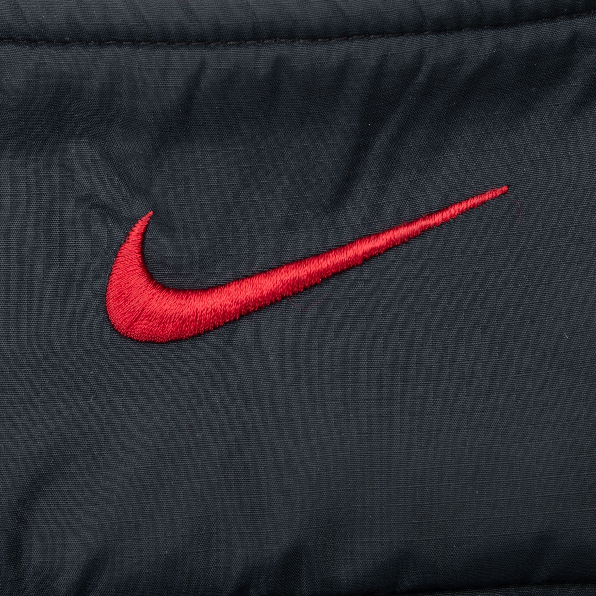 Vintage Nike Classic Swoosh Black Fleece Jacket 2000S Size XL