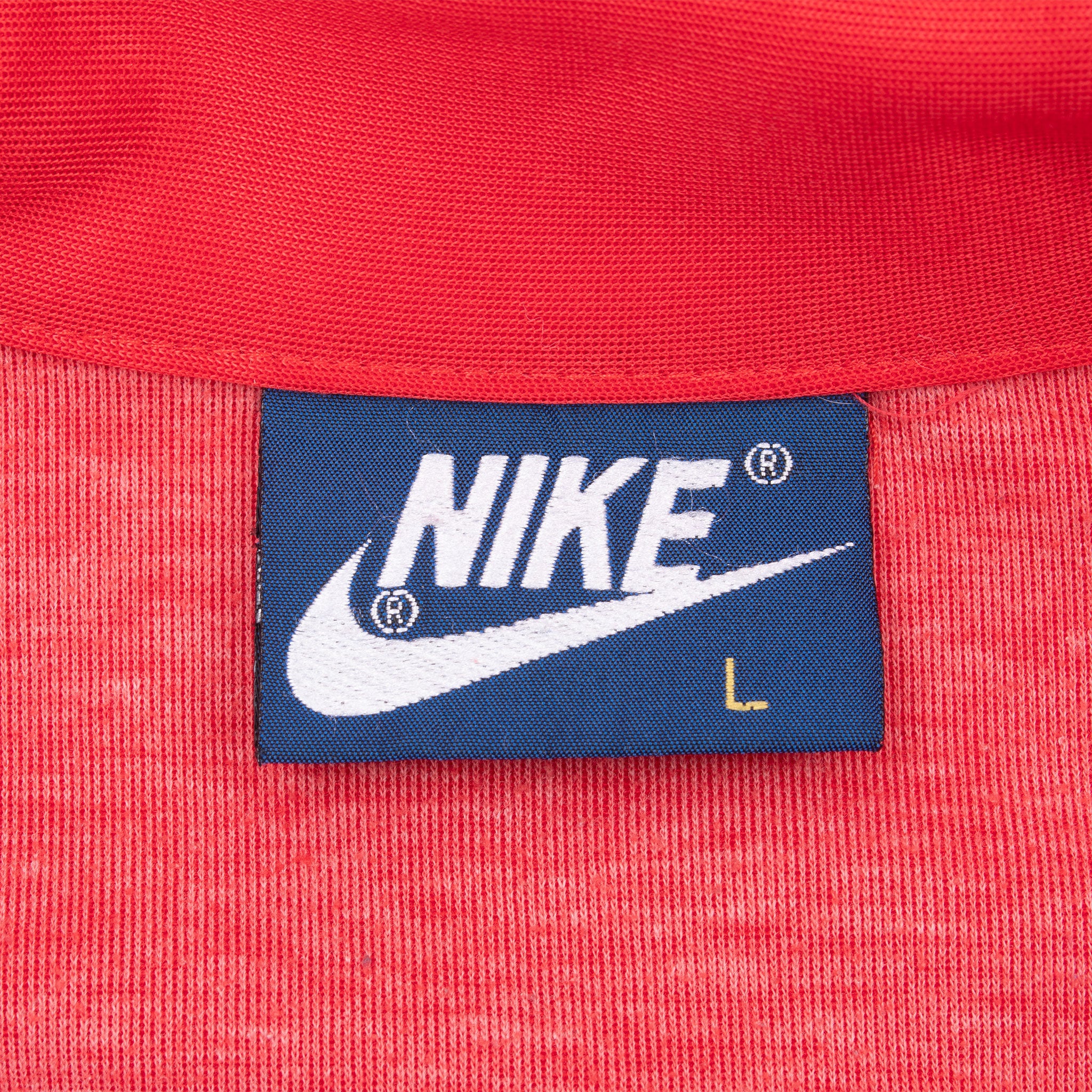 Vintage Nike Swoosh Blue Red Tracksuit Jacket Early 1980S Size Large