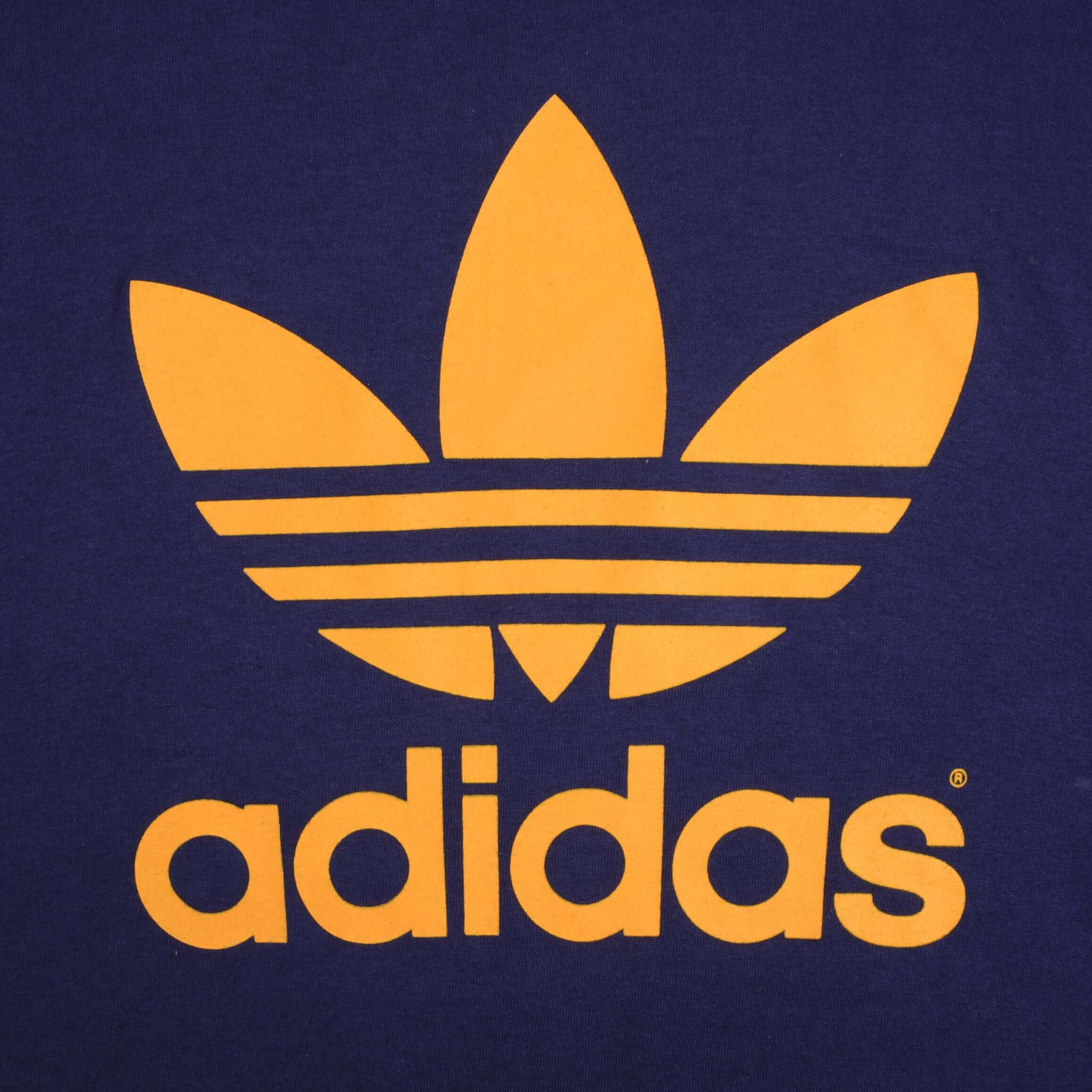 Vintage Adidas Spellout 1990S Tee Shirt Size Large Made In Usa