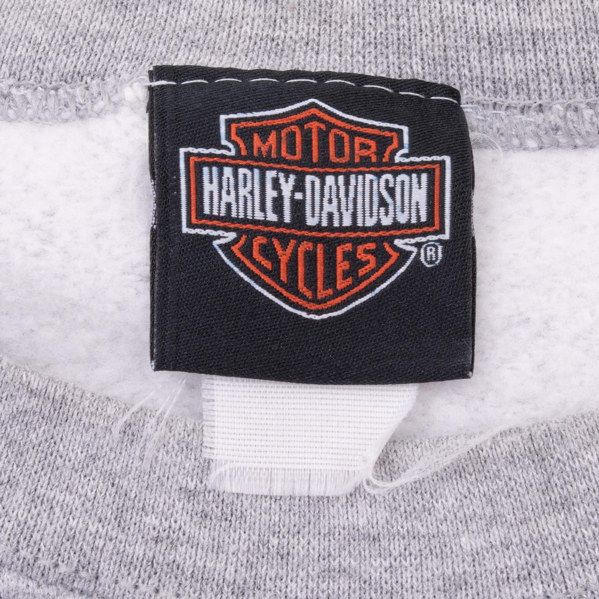 Vintage Harley Davidson Hampton New Hampshire 2003 Grey Sweatshirt Size XL