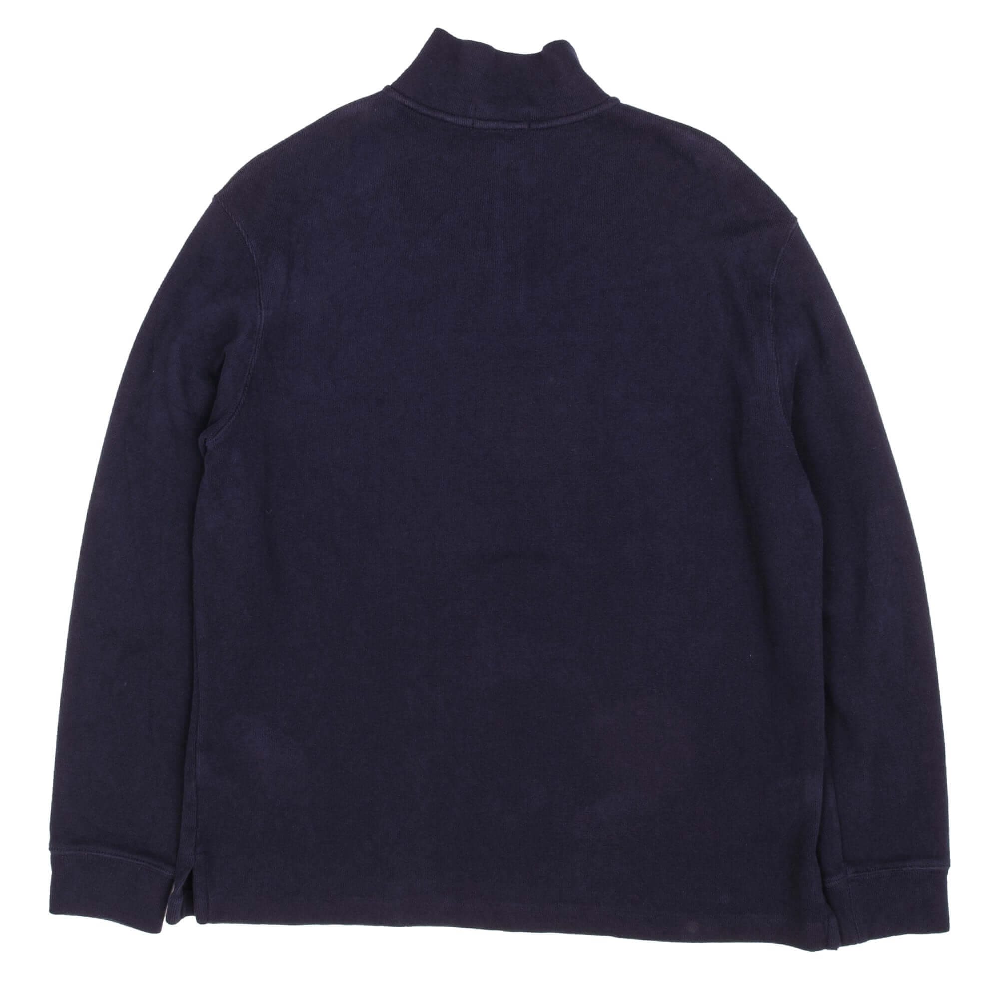 Polo Ralph Lauren Navy Blue Quarter Zip Sweatshirt Size Large