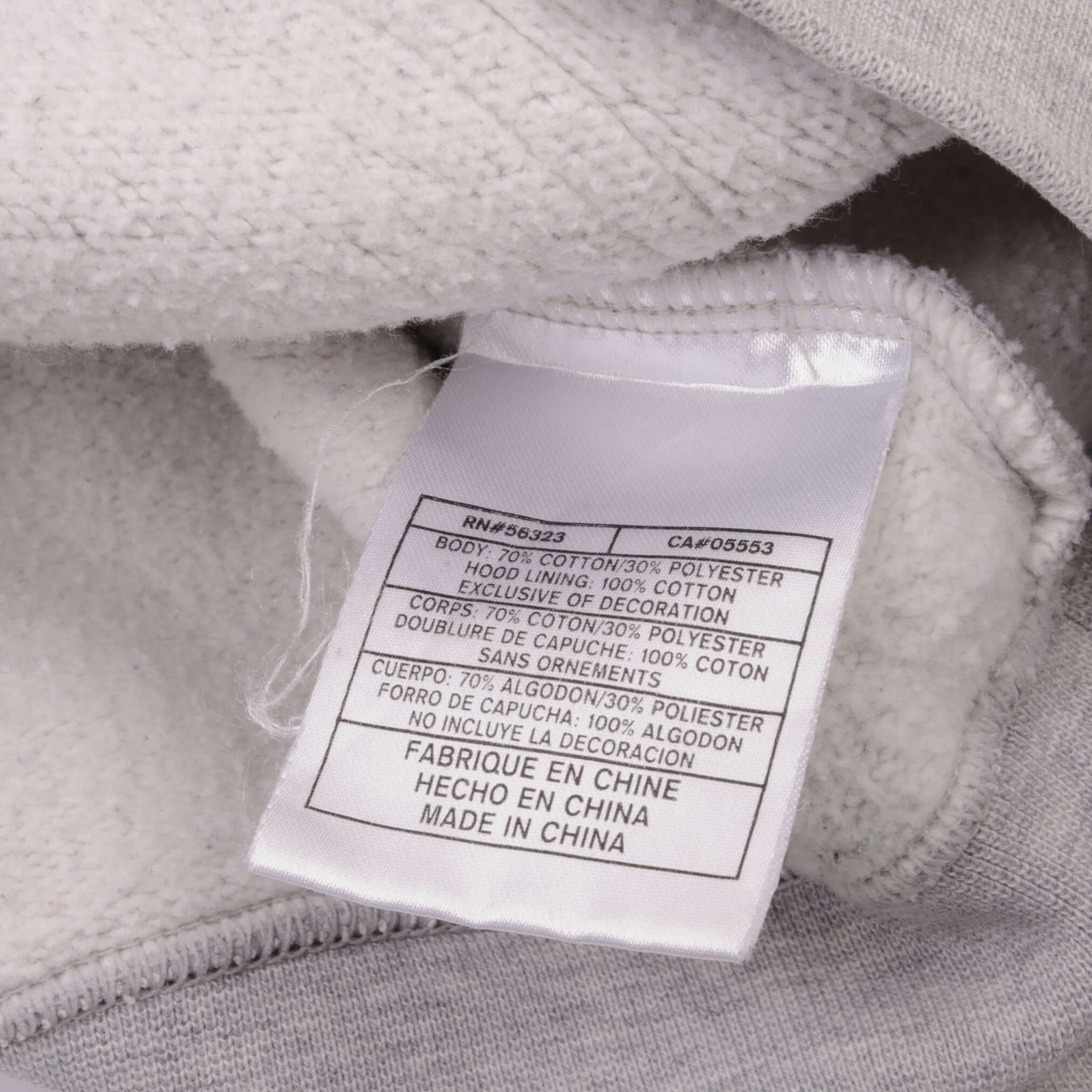 Vintage Gray Nike Big Swoosh Hoodie 2000S Size Medium