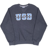 Vintage Russel Usd University Of San Diego Grey Sweatshirt 2000S Size Small