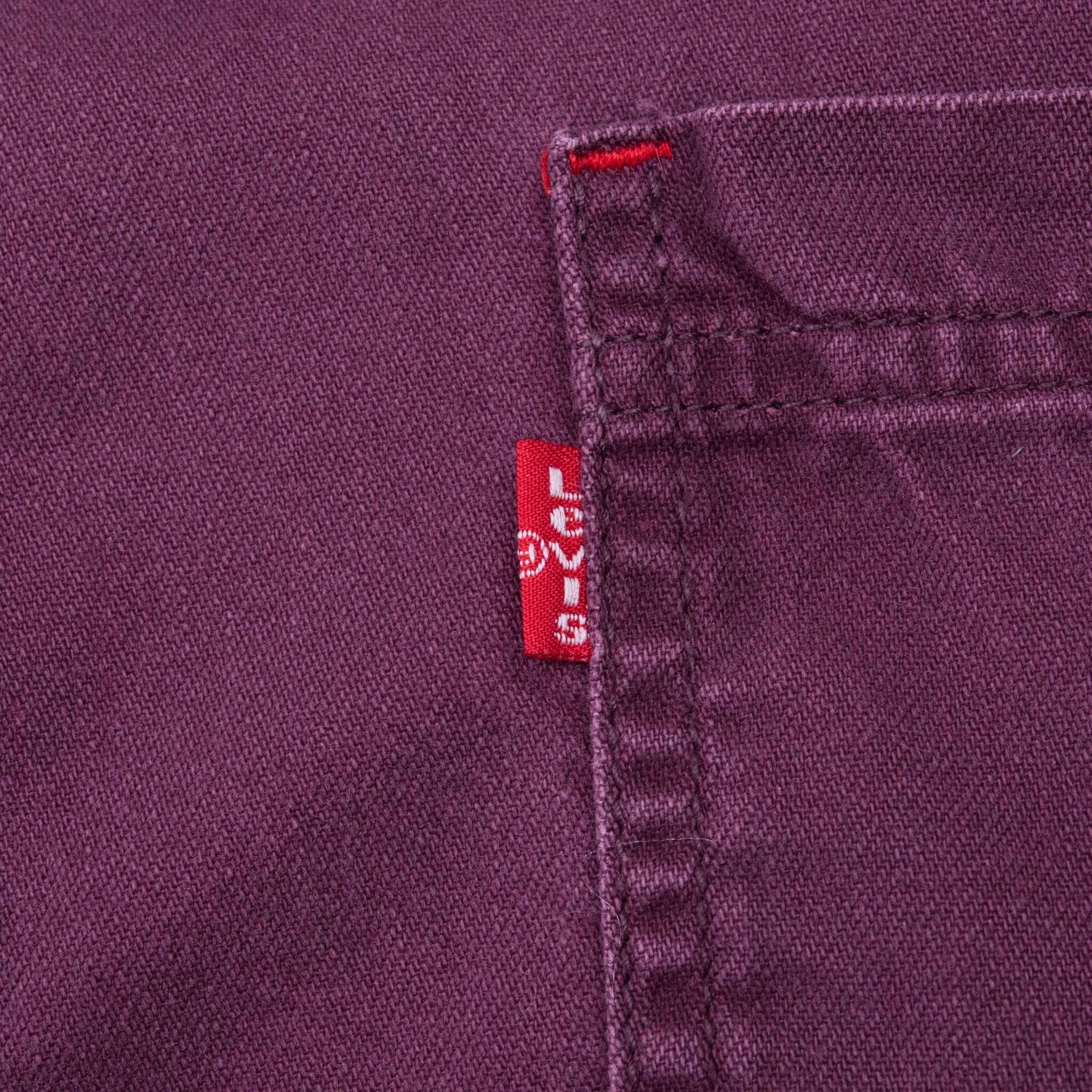 Vintage Levis Pocket Purple Denim Shirt 1990S Size XL