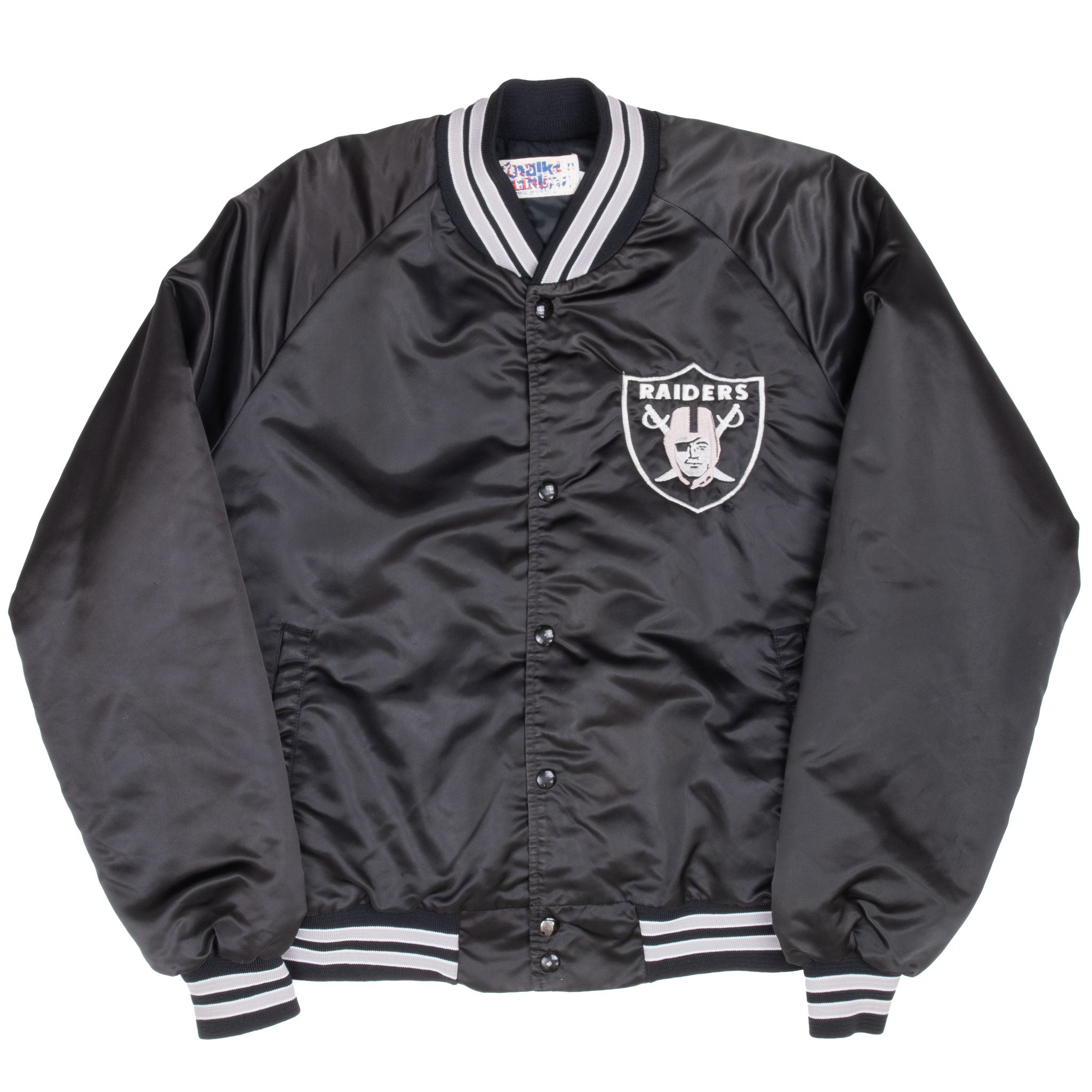 Vintage Nfl Los Angeles Raiders Chalk Line Jacket 1990S Size Large Made In Usa