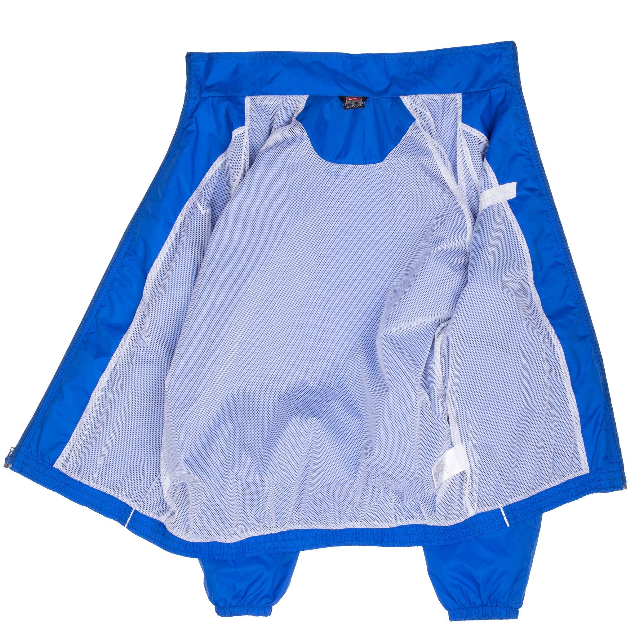 Vintage Nike Air Force Basketball Blue Windbreaker Jacket 1990S Size Large