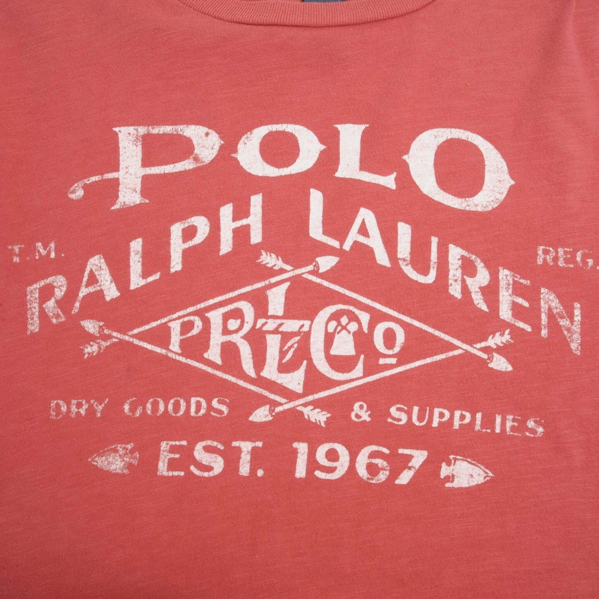 Vintage Polo Ralph Lauren Tee Shirt 1990S Size Large Youth (14-16) 