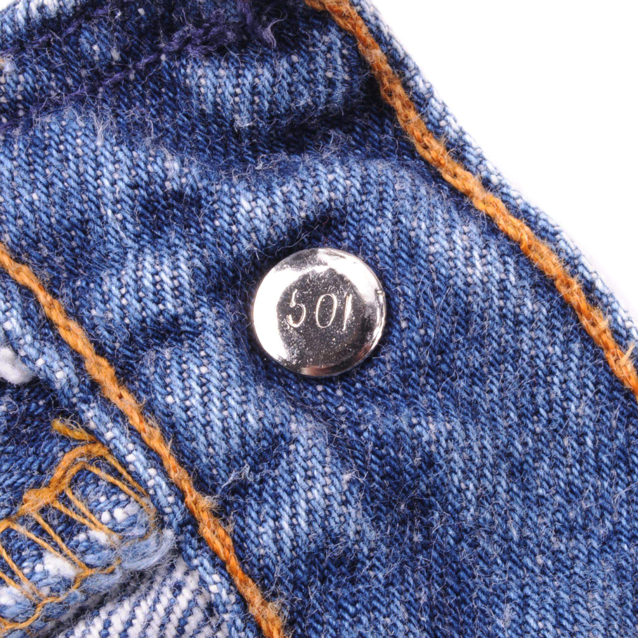 VINTAGE LEVIS 501 JEANS INDIGO 1988-1993 SIZE W31 L28 MADE IN USA