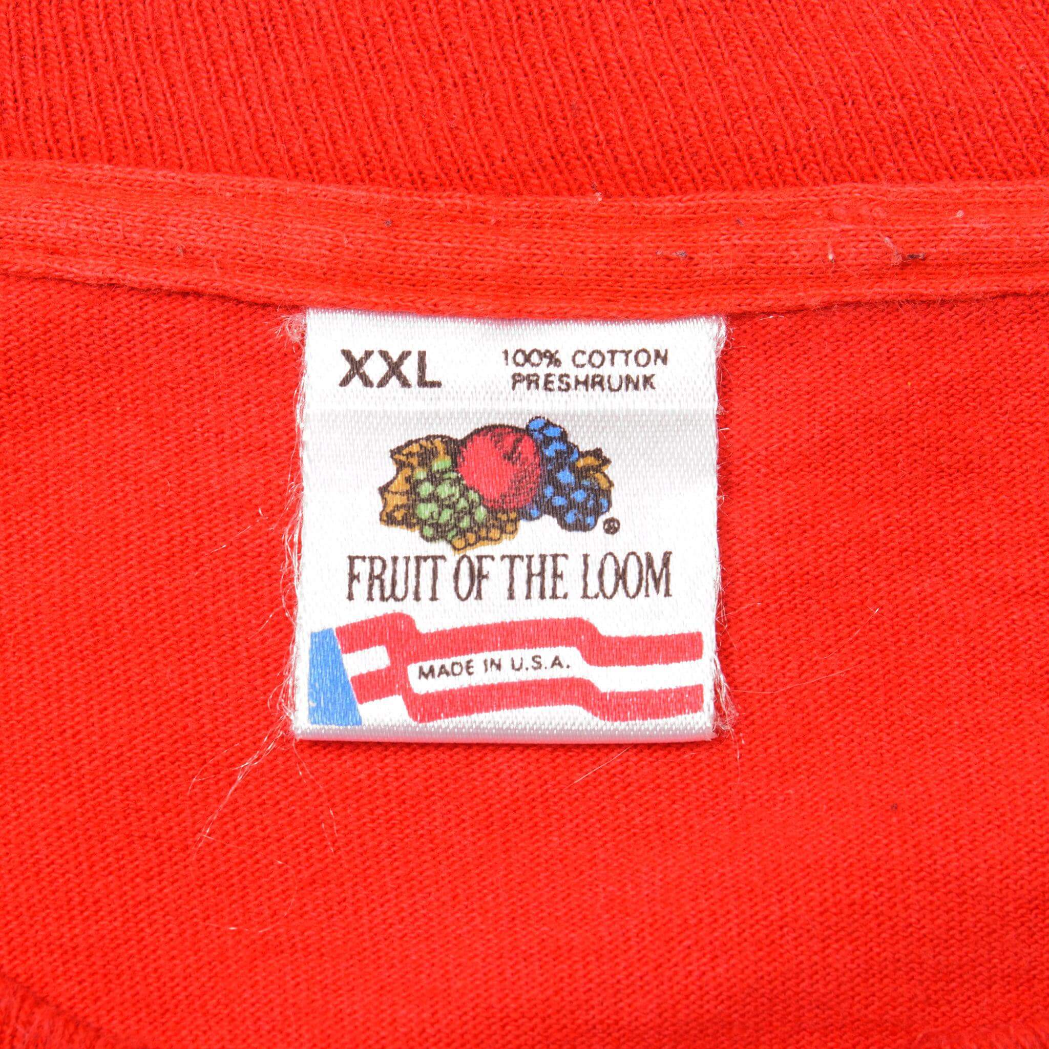 Vintage 68th Annual Loudon Classic Motocross New Hampshire International Speedway Fruit of the Loom Tee Shirt 1991 Size 2XLarge With Single Stitch Sleeves Design by Paul Buckley.