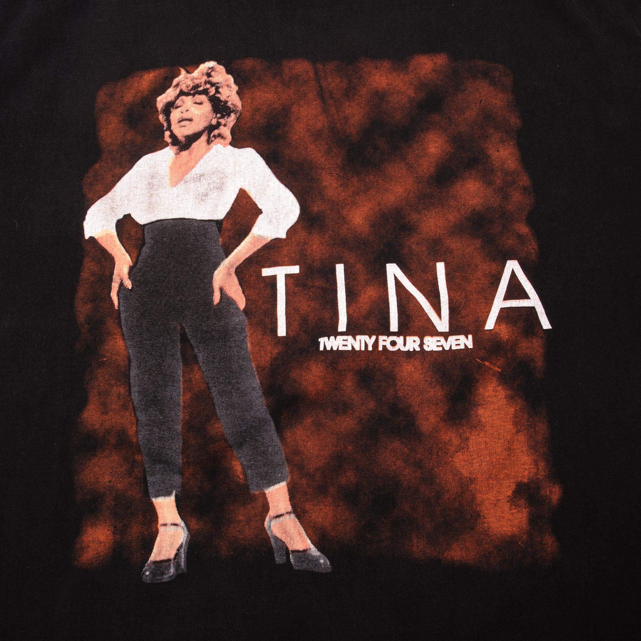 VINTAGE TINA TURNER TWENTY FOUR SEVEN TEE SHIRT 1999 SIZE LARGE