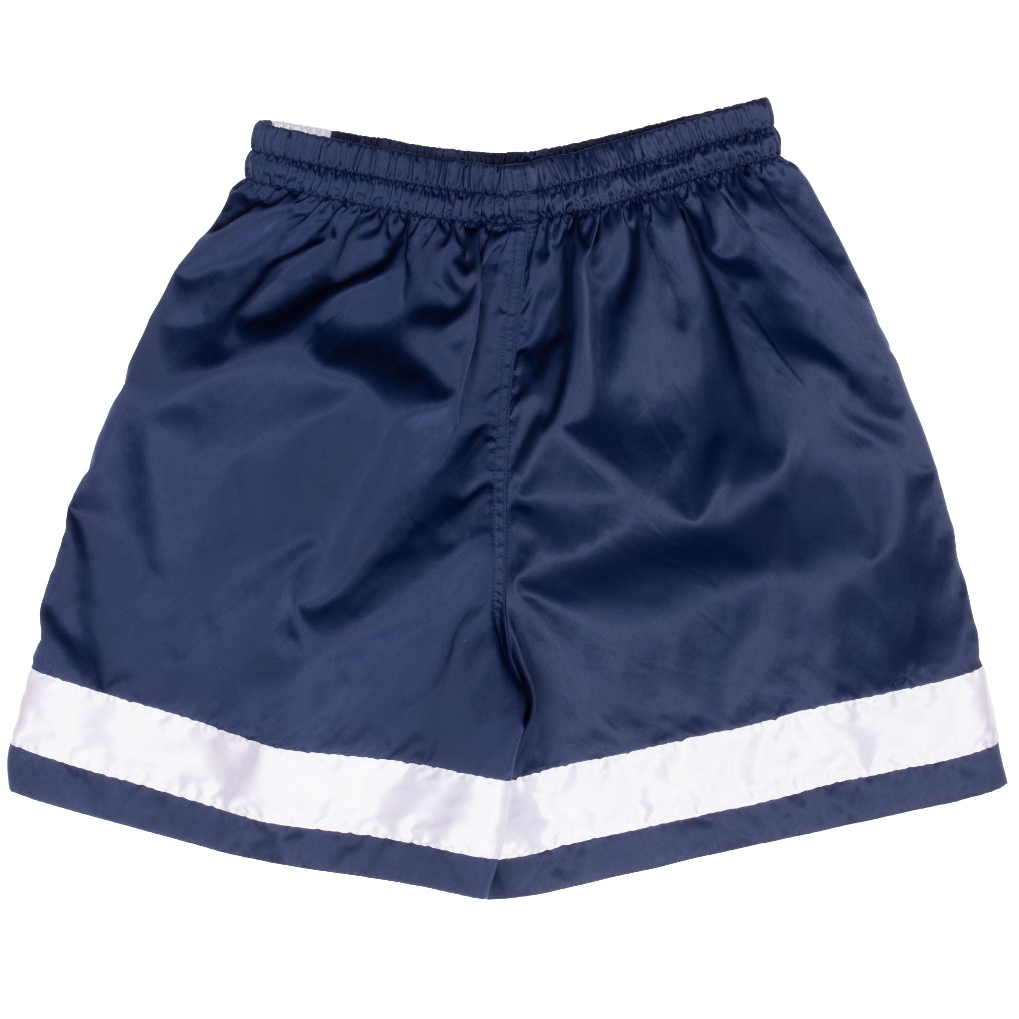 Vintage Nike Blue & White Classic Swoosh Track Shorts 1990S Size Medium