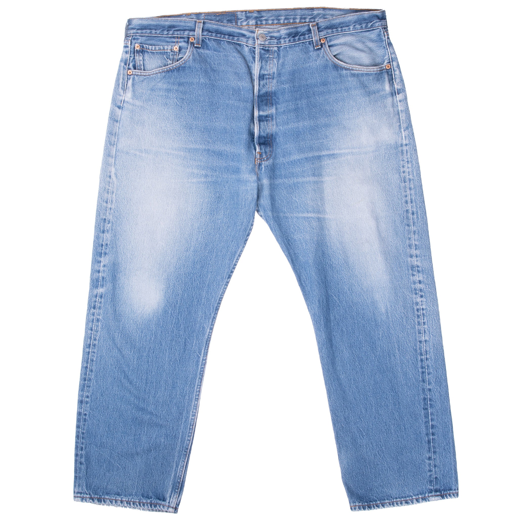 VINTAGE LEVIS 501 INDIGO BLUE JEANS 1990S SIZE 43X29