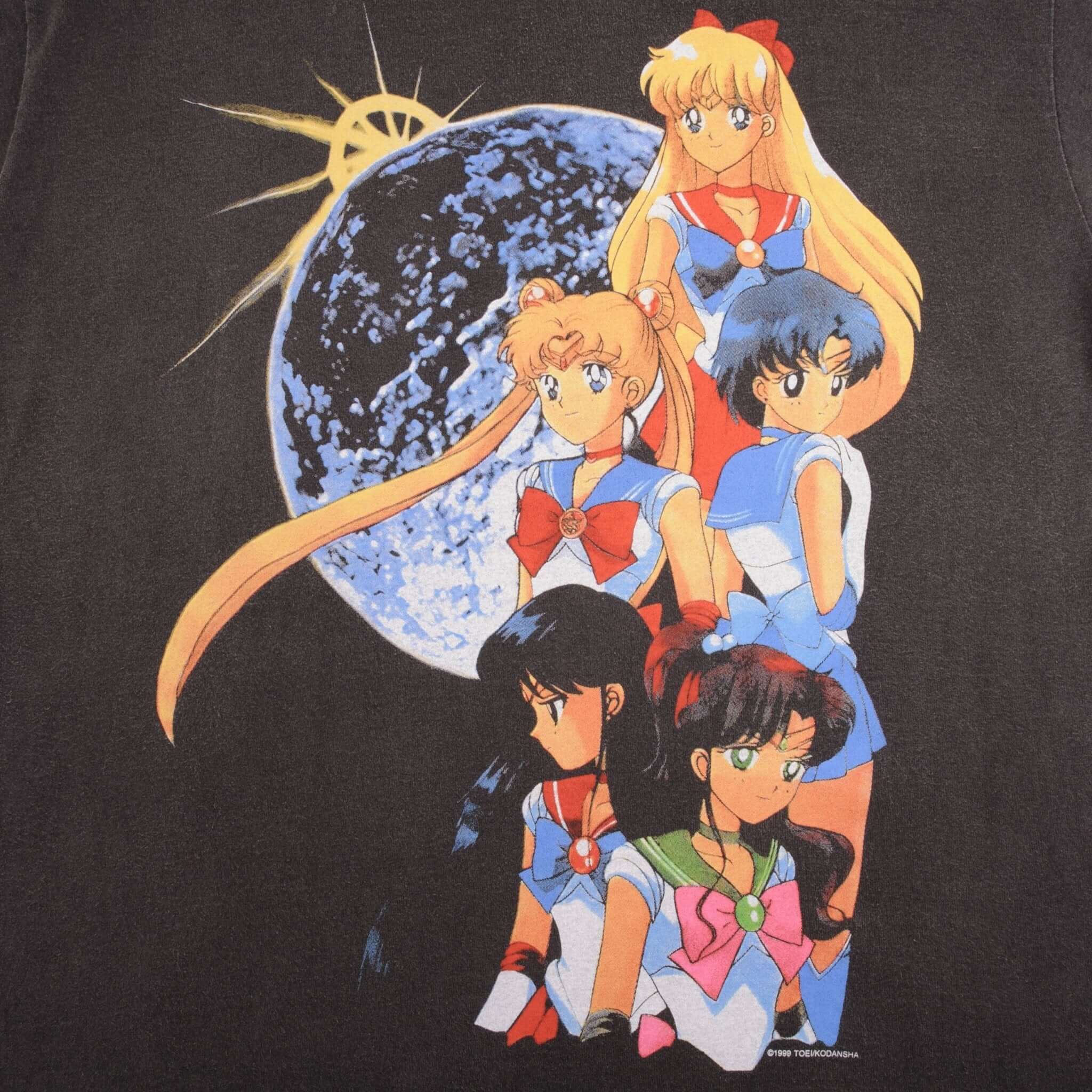 Bootleg Sailor Moon 1999 Tee Shirt Size Large Single Stitch