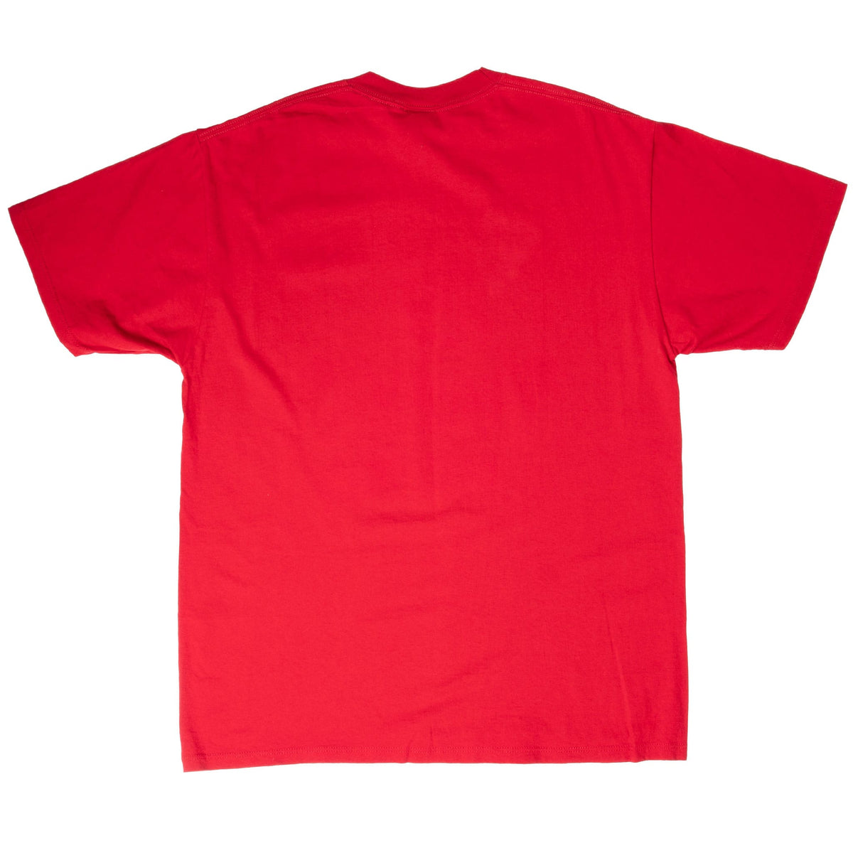 Back of plain red Disney Mickey Mouse T-shirt
