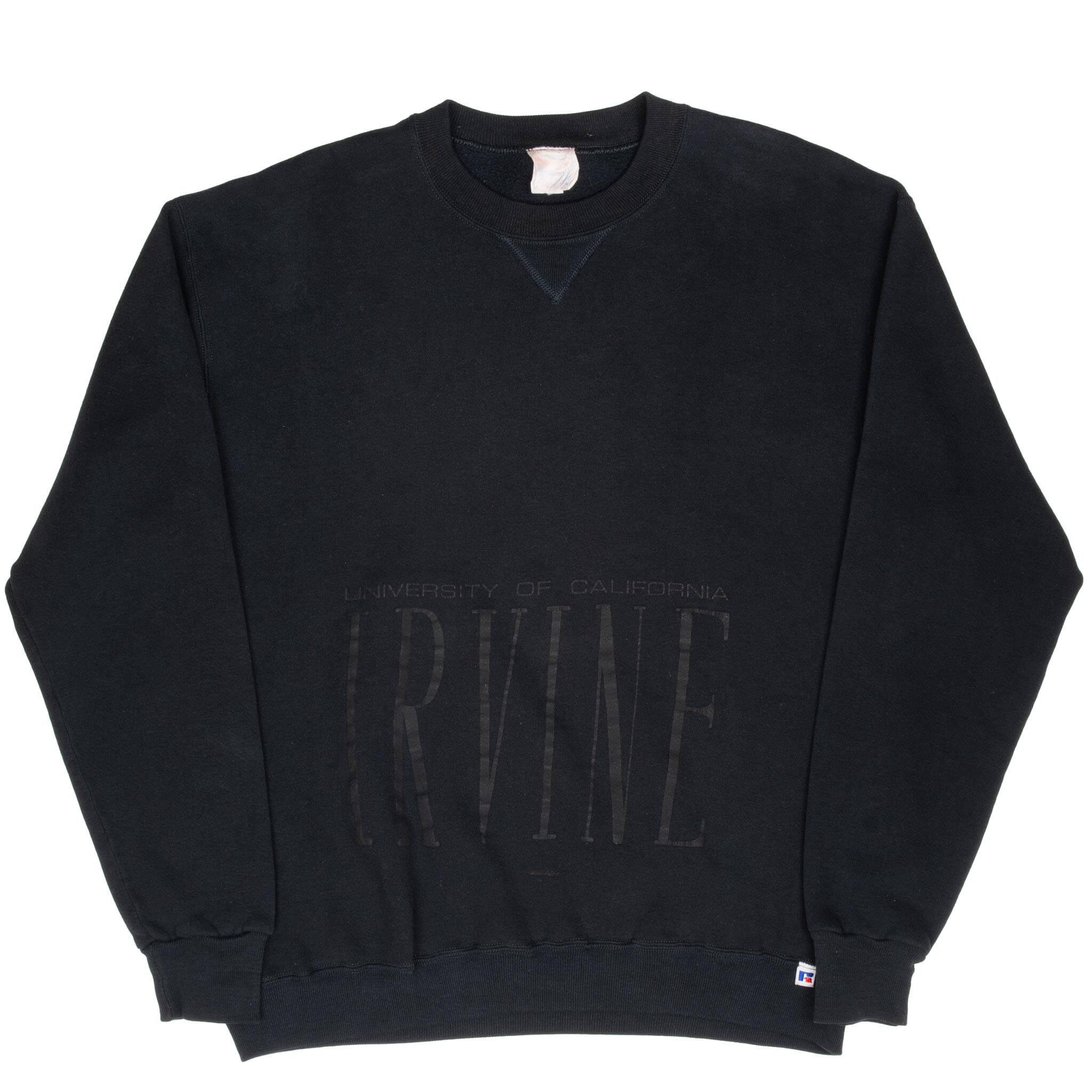 Vintage Uc Irvine Uci Russell Athletic Black Sweatshirt 1990S Size Large