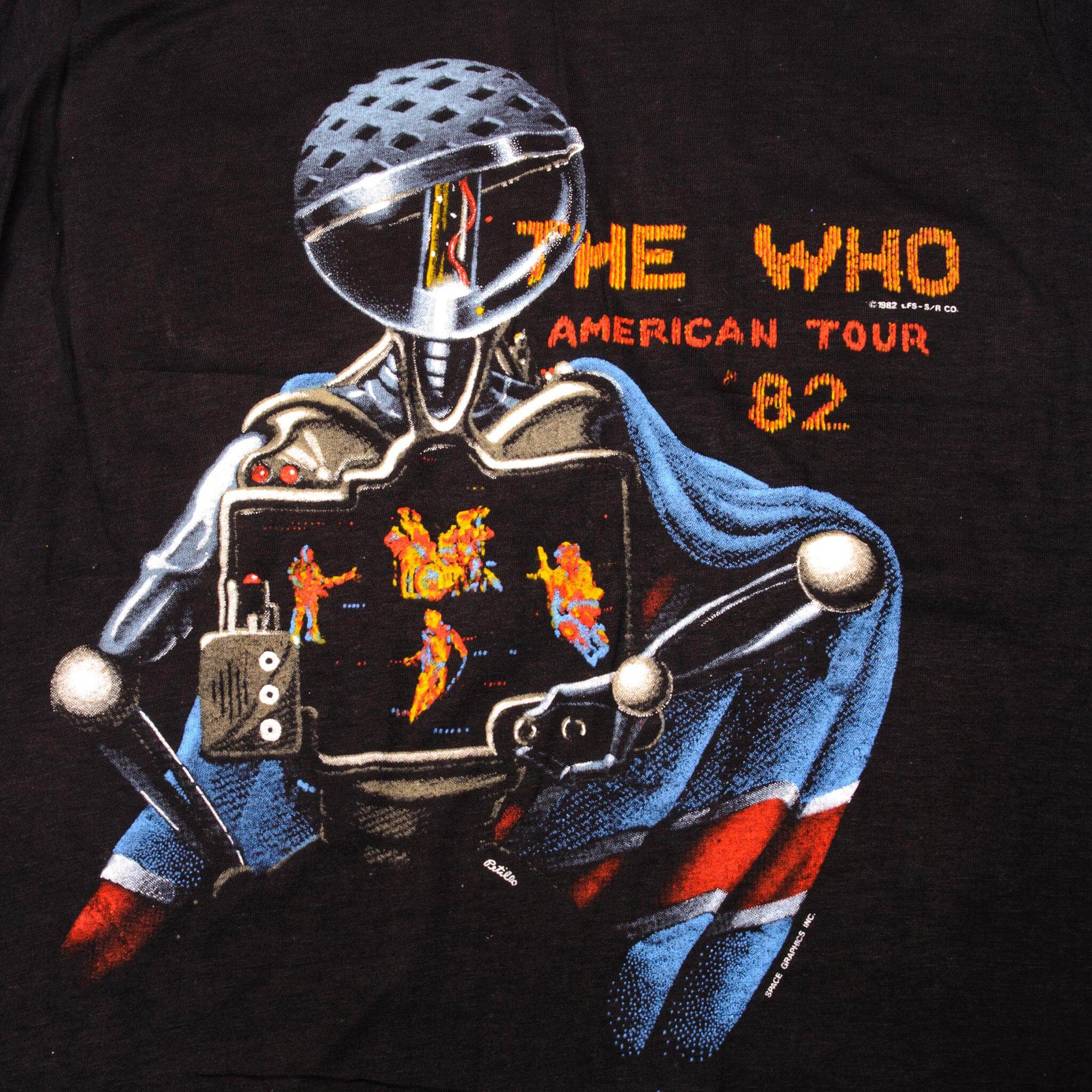 VINTAGE THE WHO AMERICAN TOUR 1982 TEE SHIRT 1982 SIZE SMALL MADE IN USA