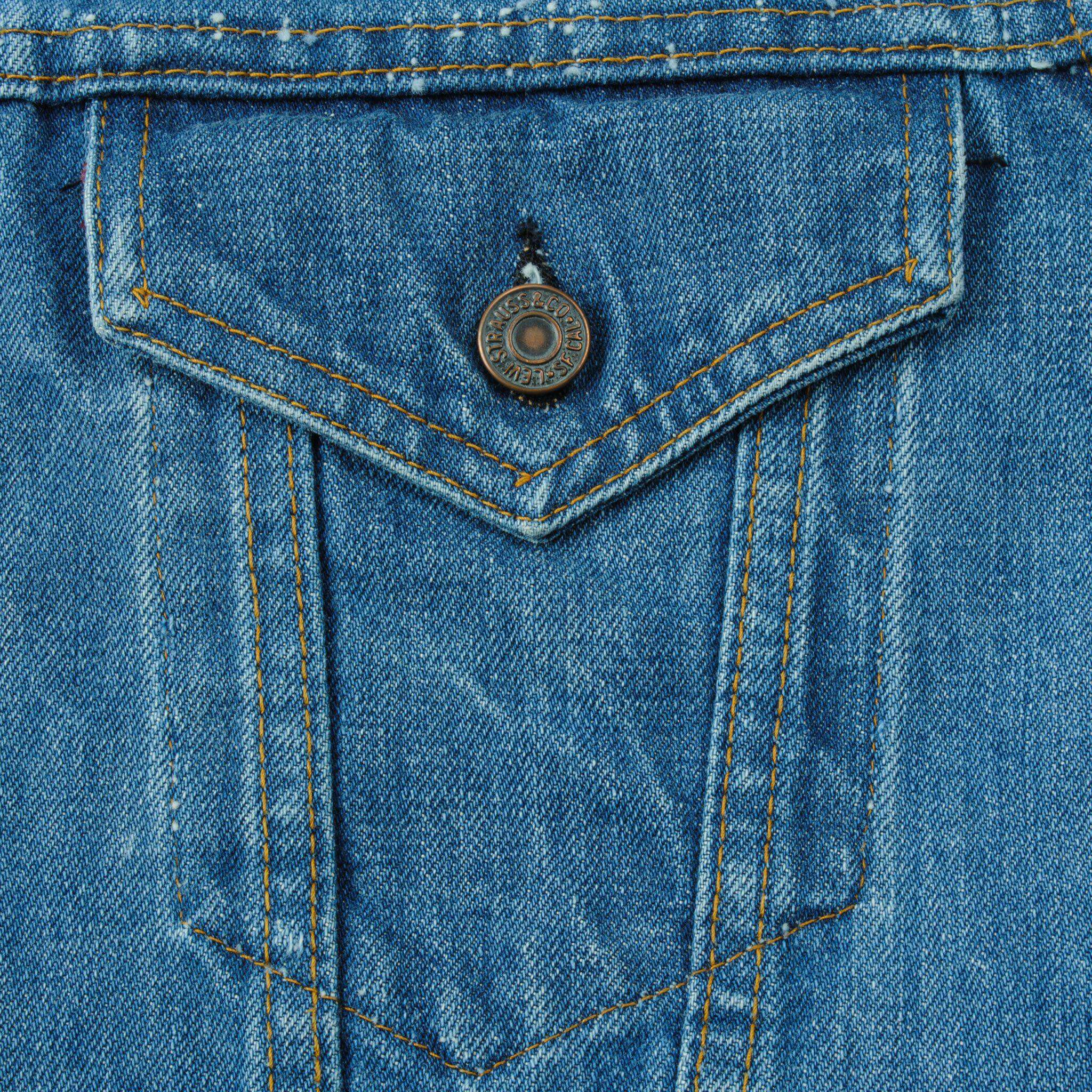 VINTAGE LEVIS TYPE 3 JACKET SINGLE STITCH SIZE 43 MADE IN USA