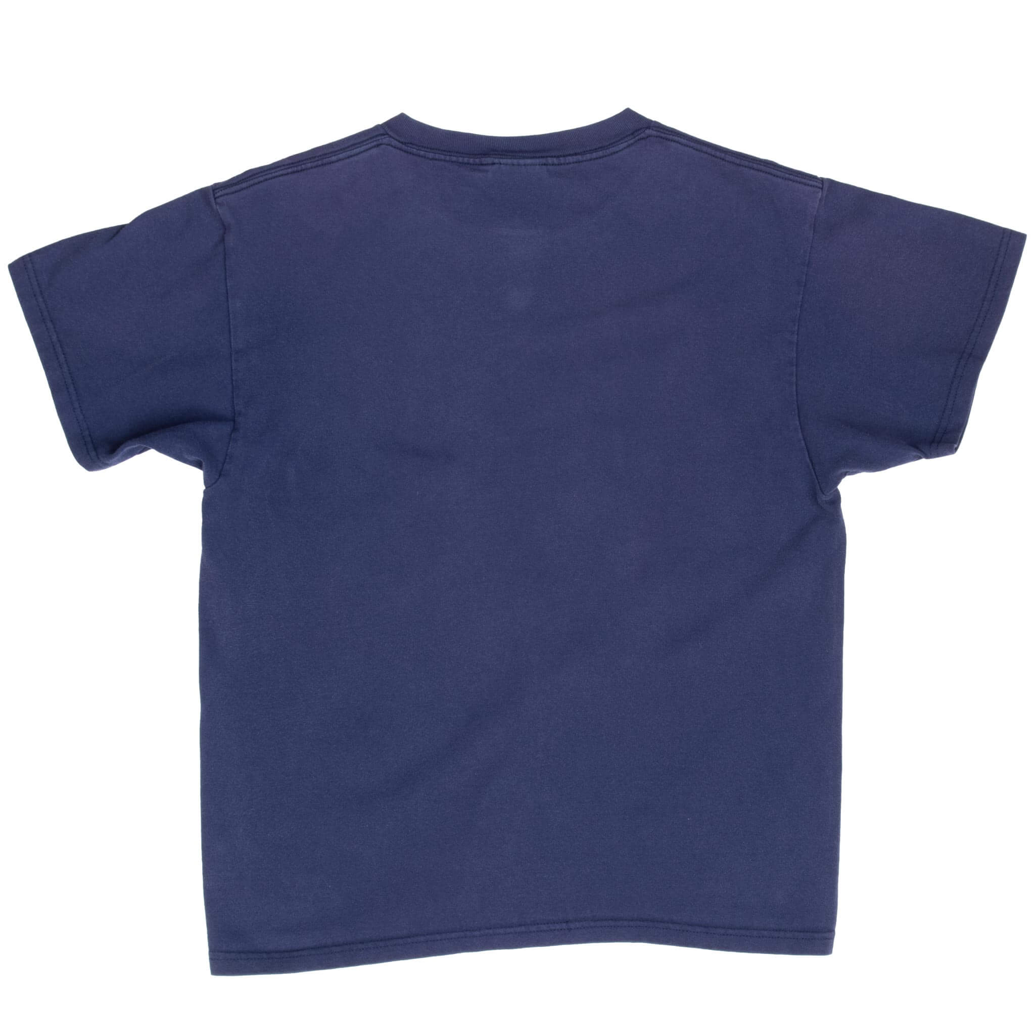 Vintage Nike Cycling Blue Swoosh Tee Shirt 1990S Size Small Made In Usa