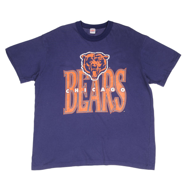 Vintage Nfl Chicago Bears 1990S Tee Shirt Size 2Xl Made In Usa With Single Stitch Sleeves