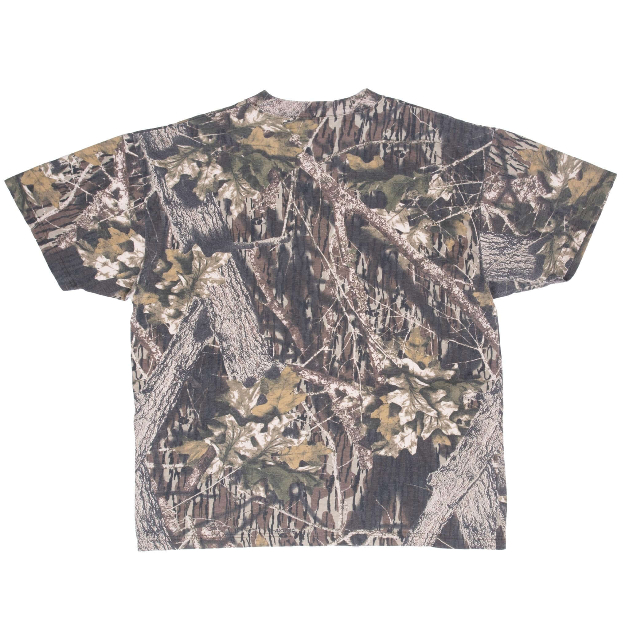 Vintage Hunting Mossy Oak Break Up Camo Pocket Tee Shirt Size XL