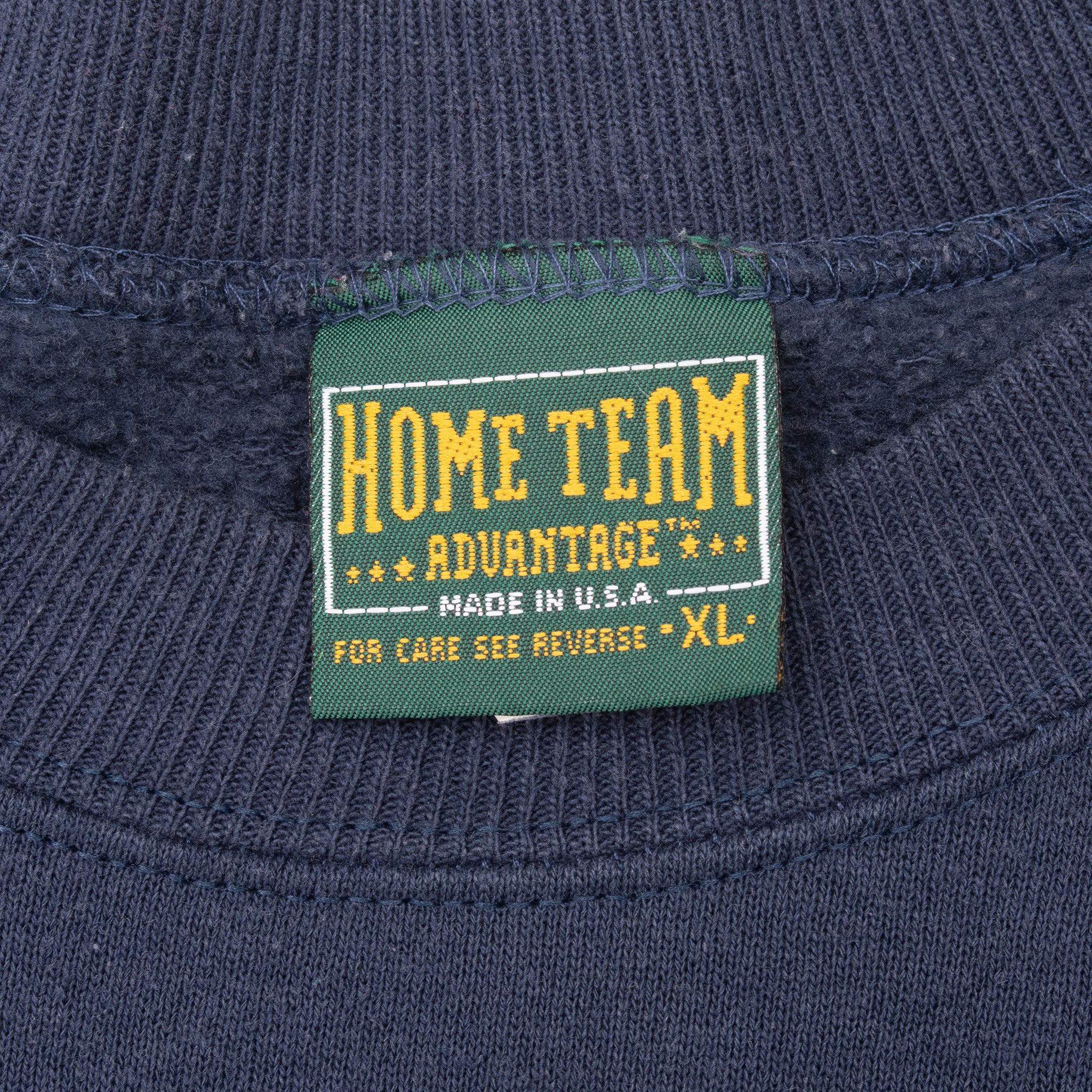 Home Team Advantage XL neck tag on Dallas Cowboys sweatshirt