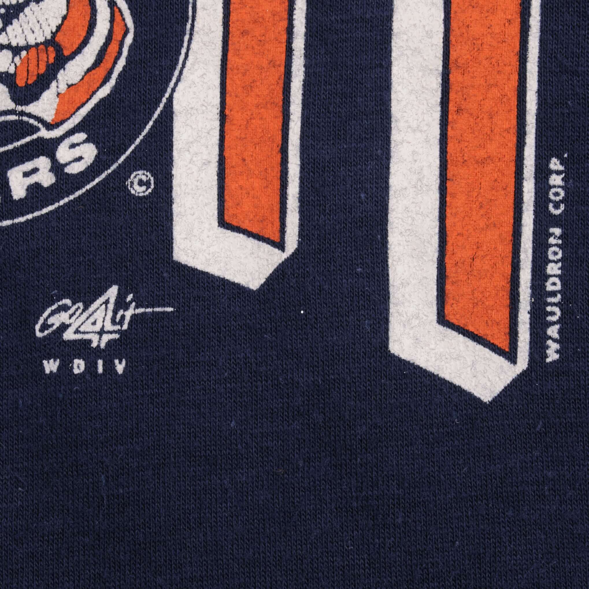 Vintage MLB Detroit Tigers Tee Shirt 1980S Size Medium With Single Stitch Sleeves.