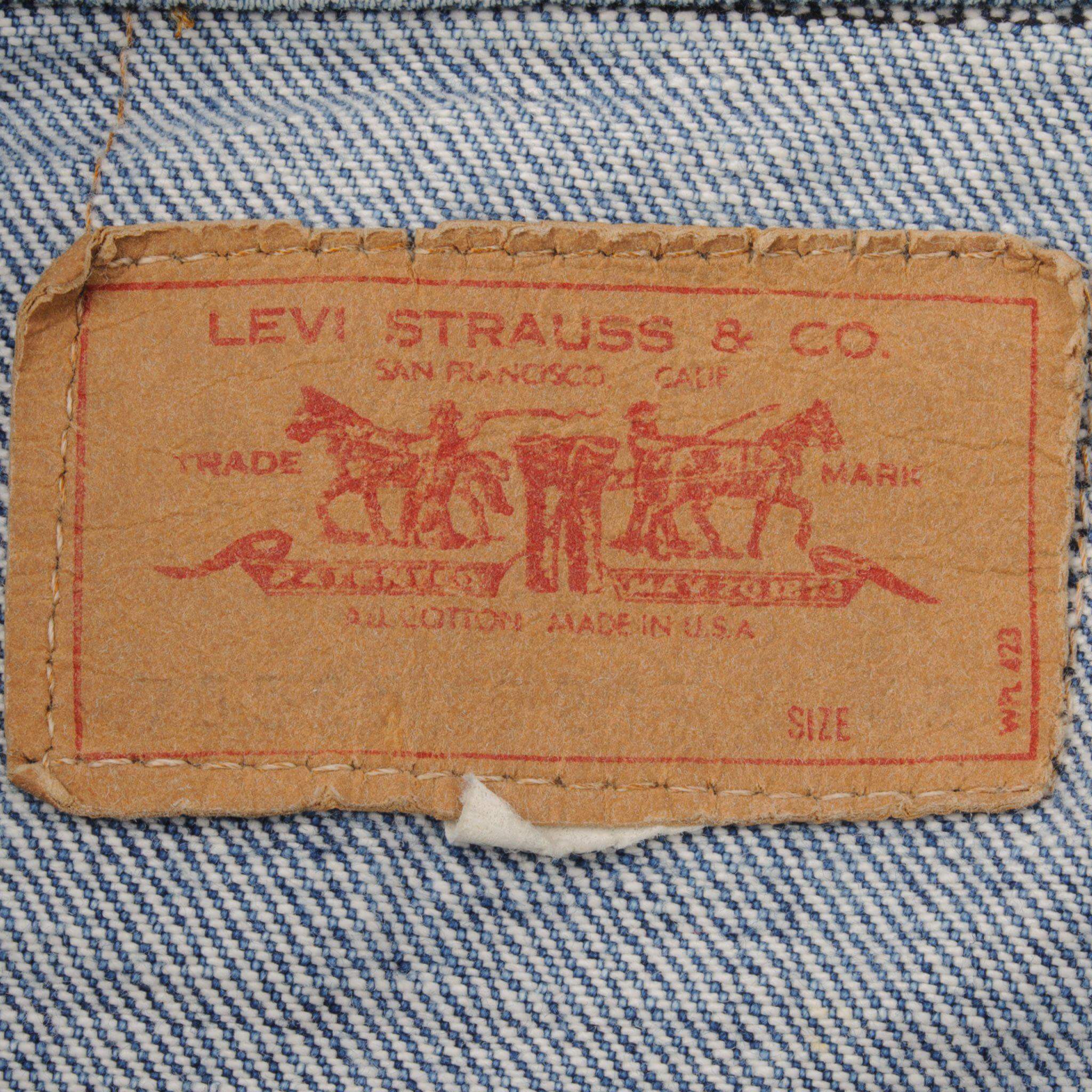 VINTAGE LEVIS JACKET SINGLE STITCH SIZE 48 MADE IN USA