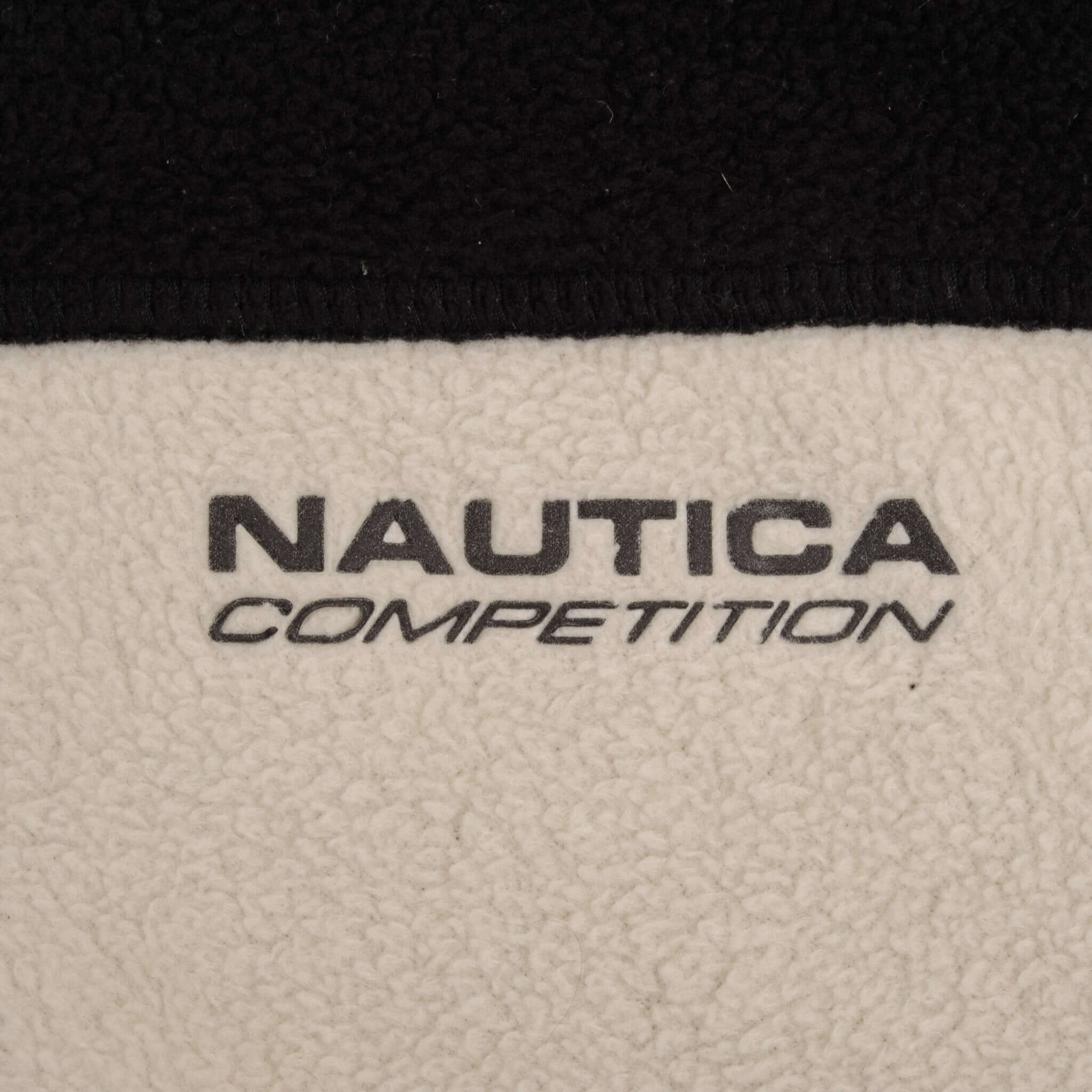 Vintage Nautica Competition Pullover Quarter Zip Fleece Jacket 1990S Size 2XL Made In Usa