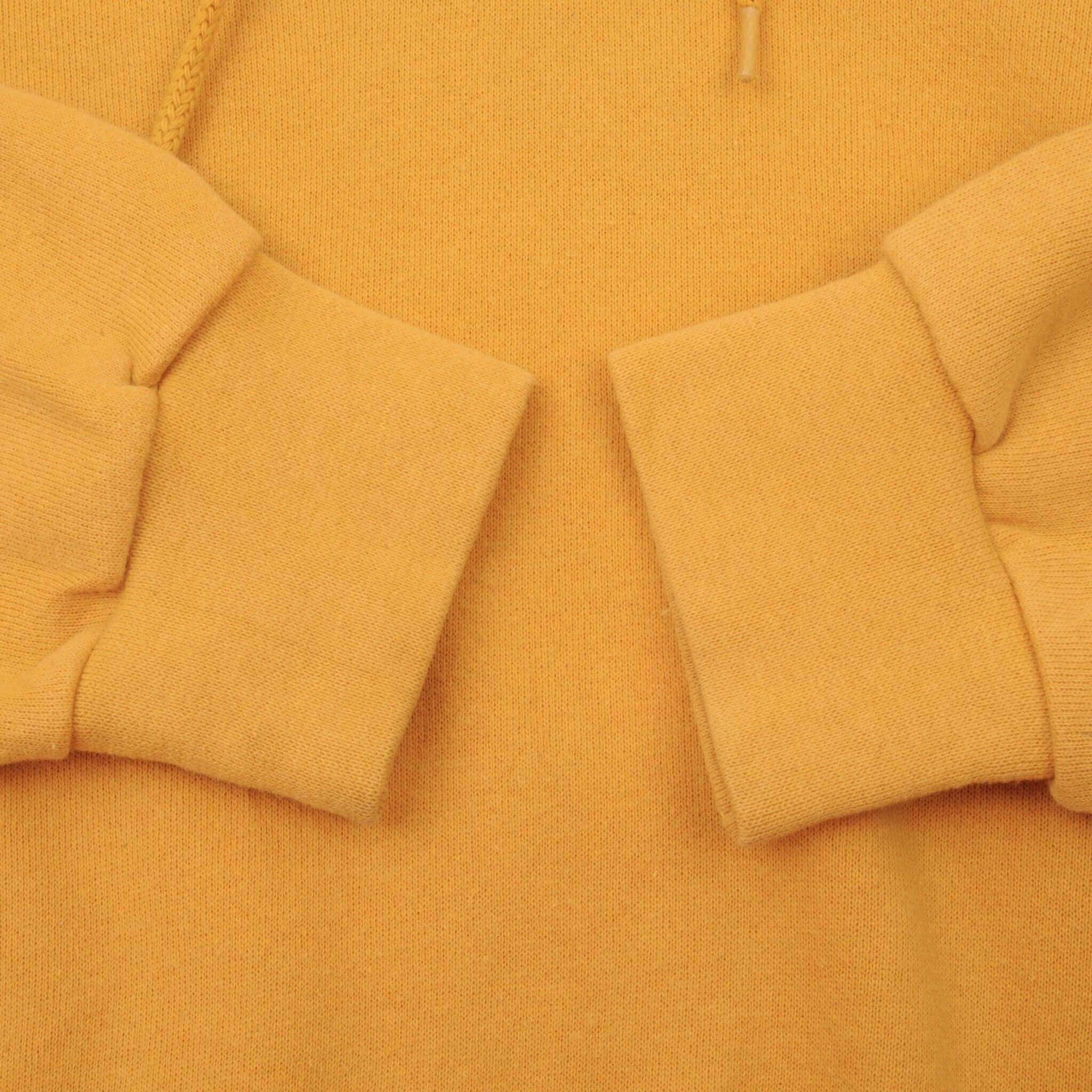 VINTAGE NIKE CENTER SWOOSH YELLOW TRAVIS SCOTT HOODIE 1990S XL MADE USA