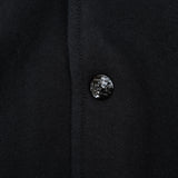 Vintage Ralph Lauren Button Up Black And Grey Hoodie Sweatshirt Size 2XL