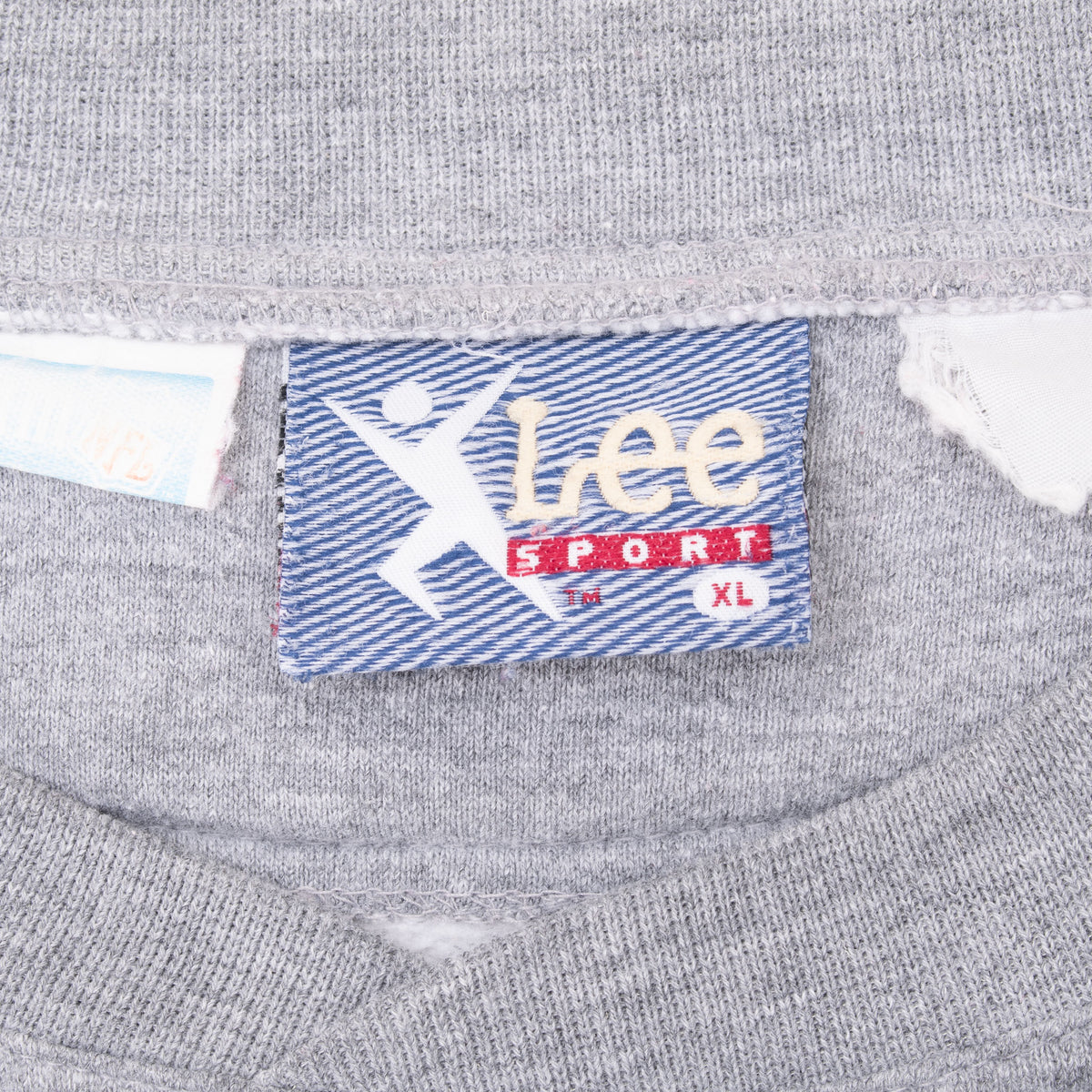 Lee Sport XL neck label inside gray Chicago Bears sweatshirt