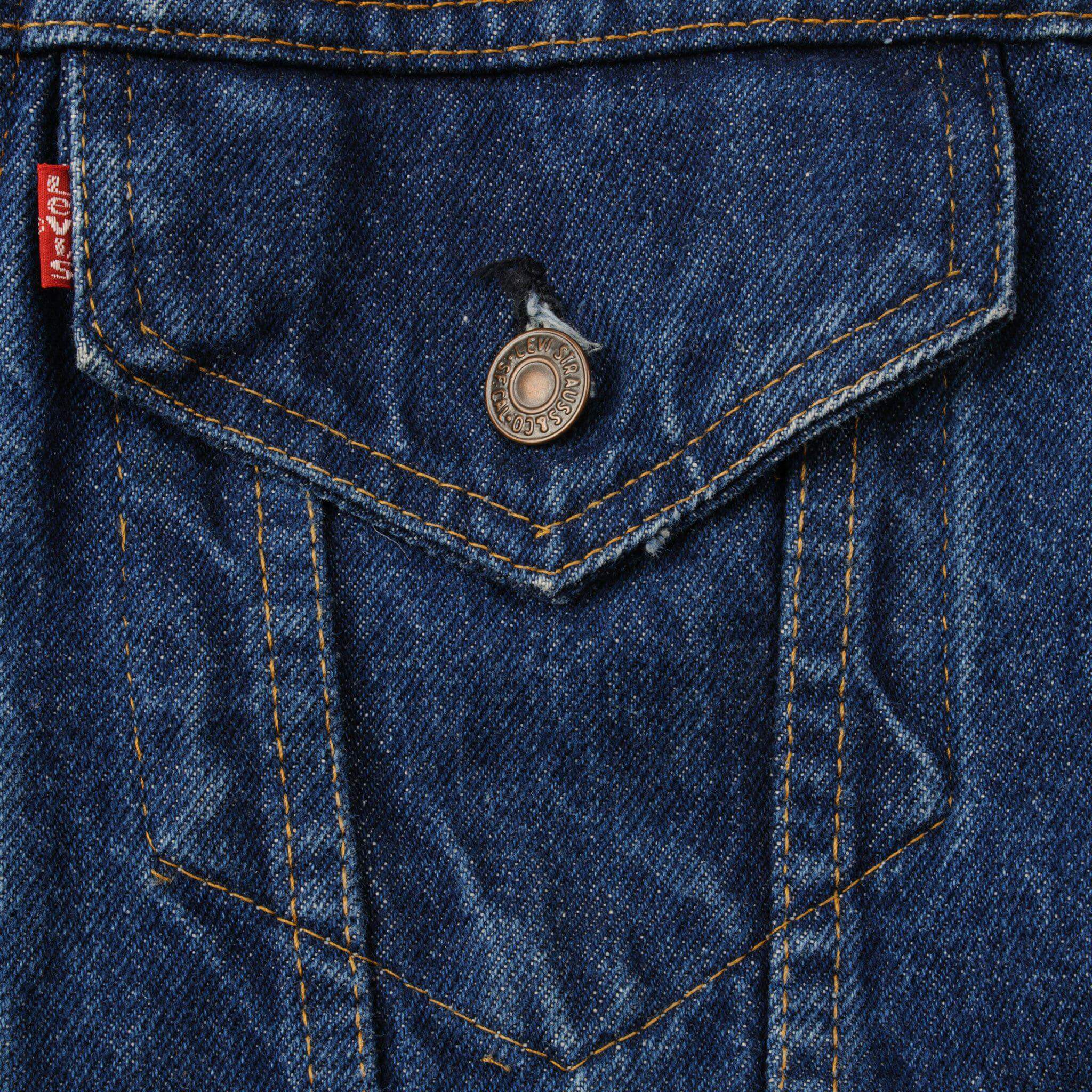 VINTAGE LEVIS JACKET SINGLE STITCH SIZE 44 MADE IN USA