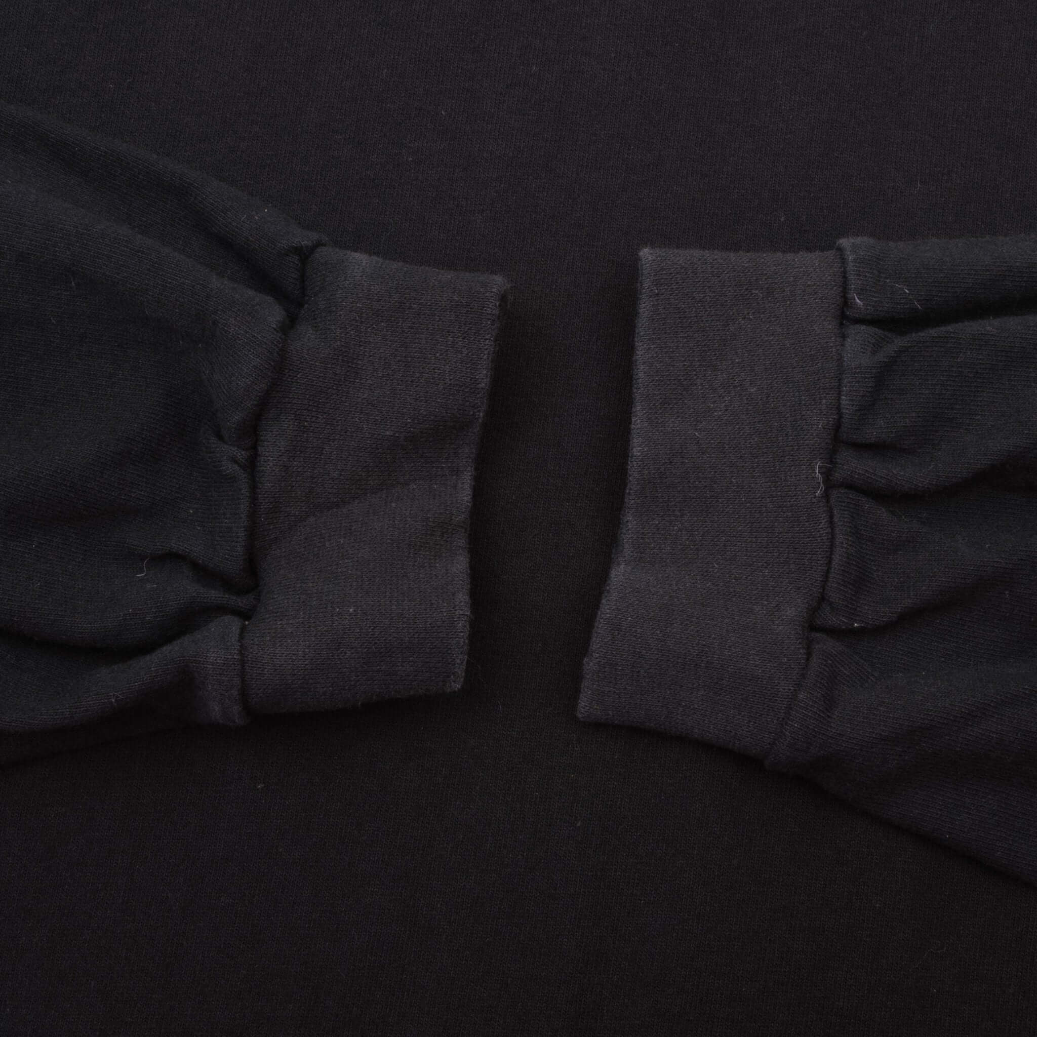 Vintage Black Nike Long Sleeve High Neck 1990s Heavy Weight Tee Shirt Size XL Made In USA