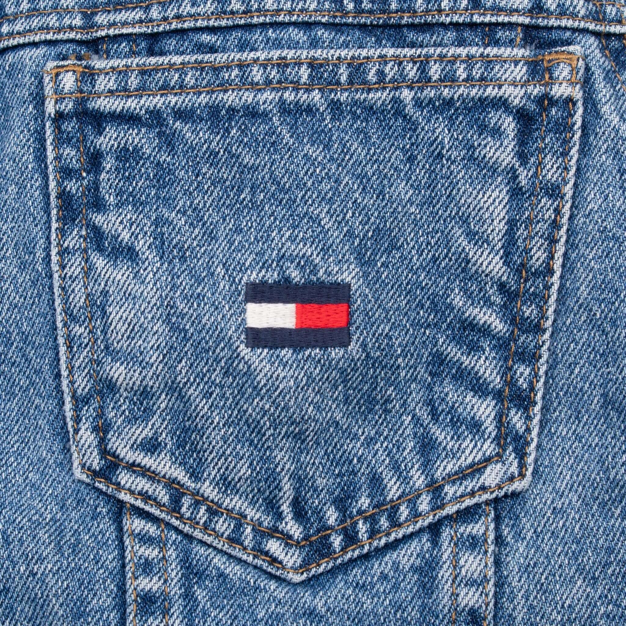 Vintage Tommy Hilfiger Blue Denim Jacket 1990S Size Large