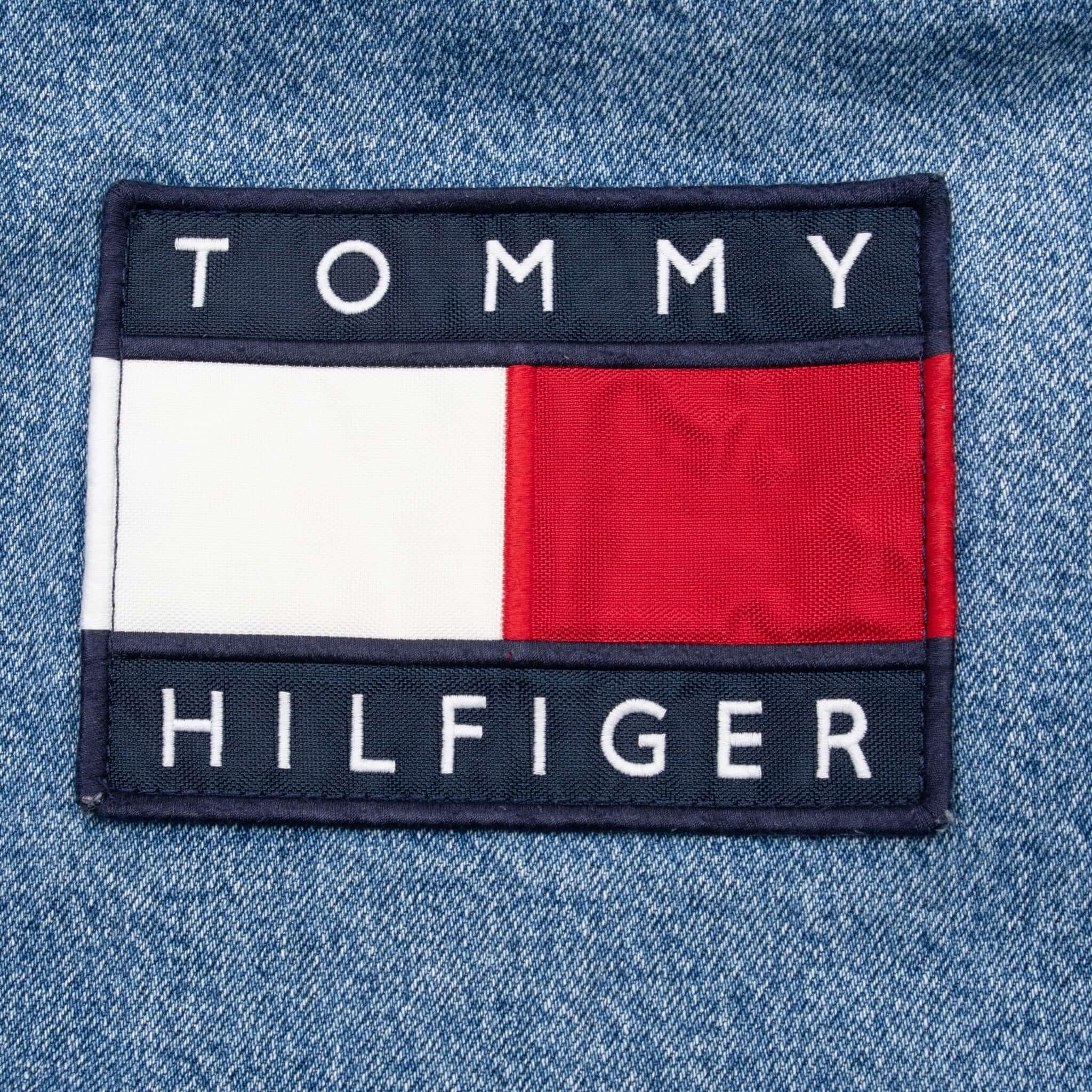 Vintage Tommy Hilfiger Blue Denim Jacket 1990S Size Large
