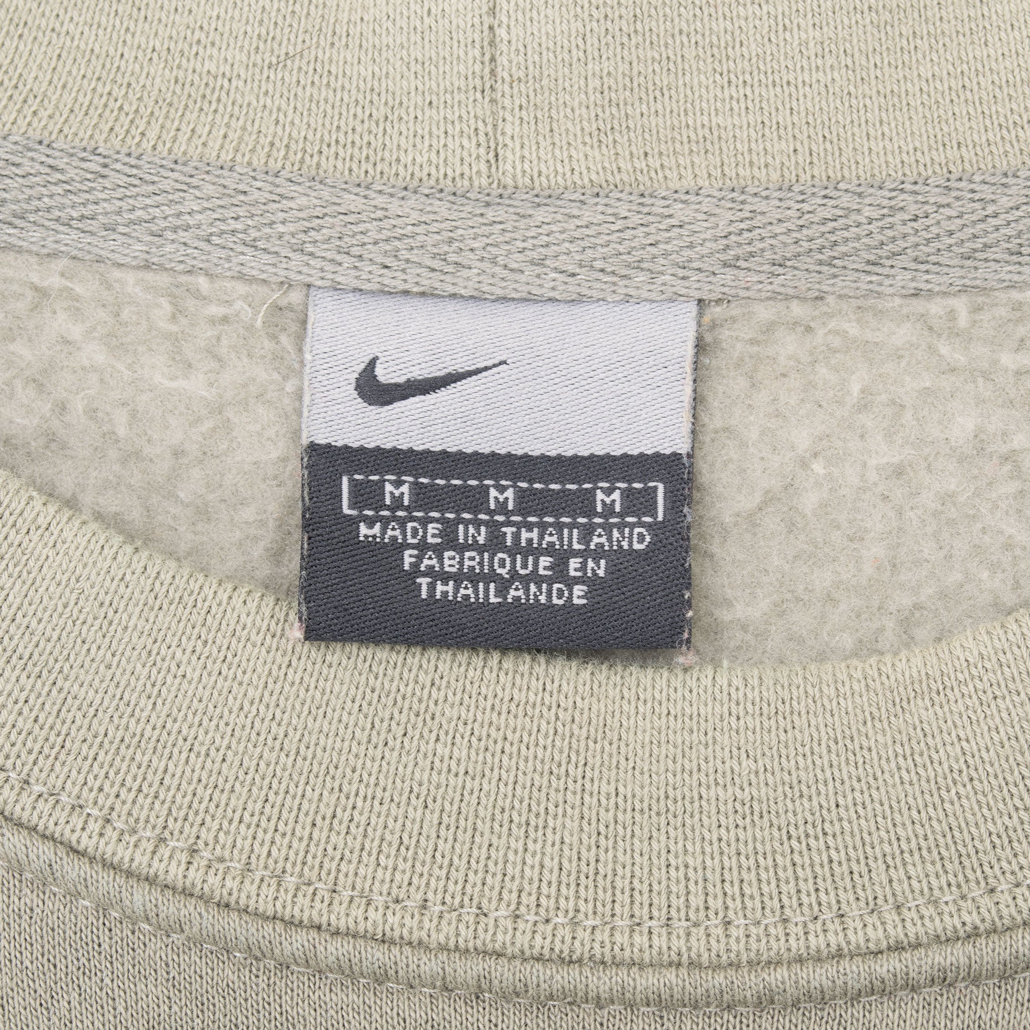 VINTAGE NIKE SPELLOUT SAGE GREEN SWEATSHIRT 2000S SIZE MEDIUM