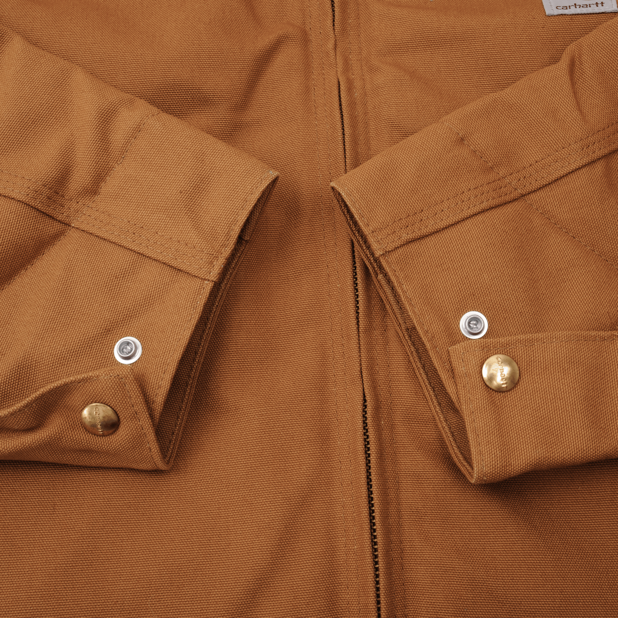 Vintage Carhartt Detroit Style Blanket Lined Worker Jacket 1990S Size Large Made In USA Deadstock